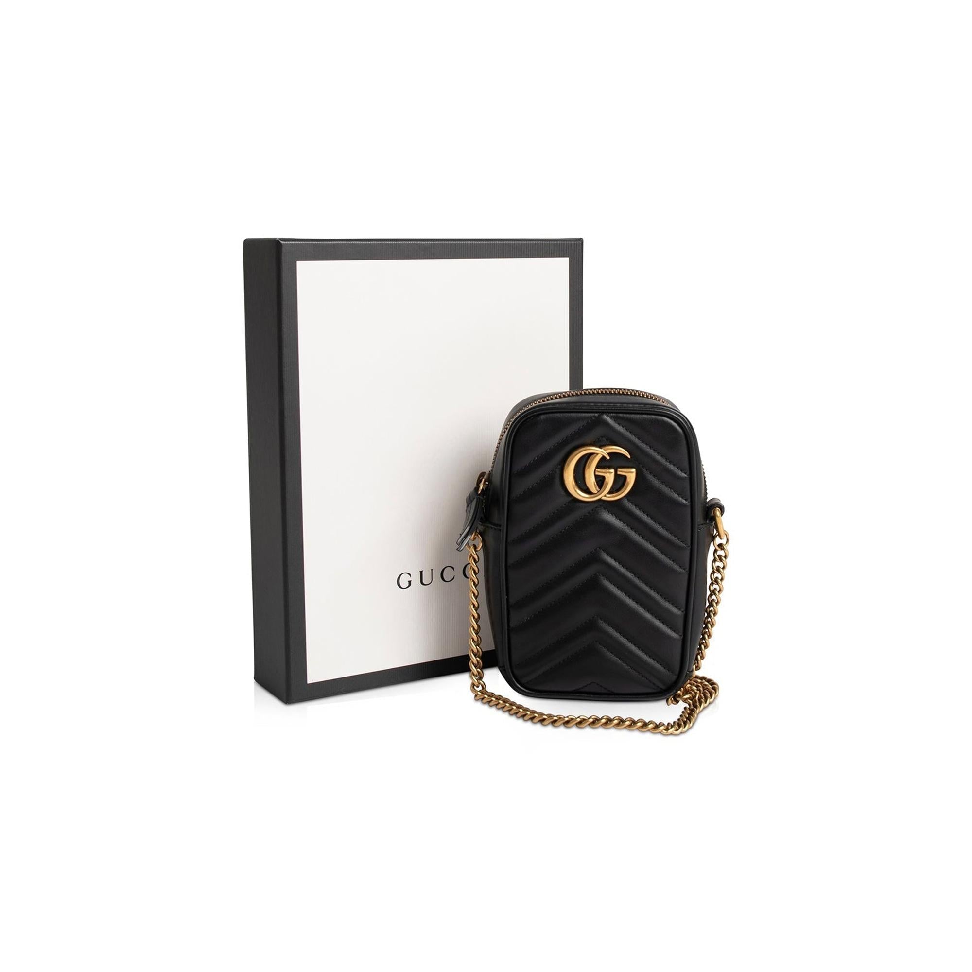 Gucci GG Marmont Mini Bag w/ Box