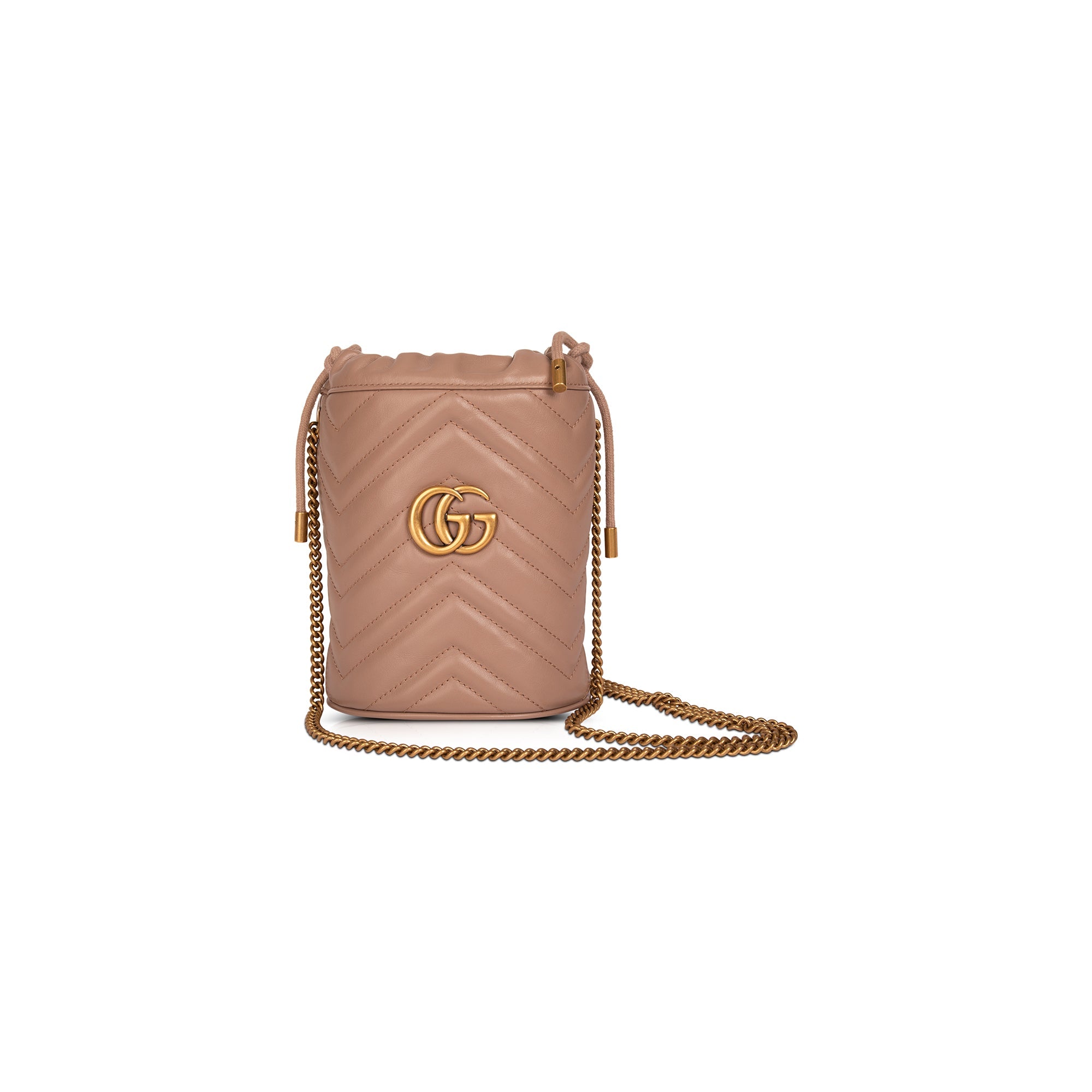 Gucci GG Marmont Mini Bucket Bag w/ Box