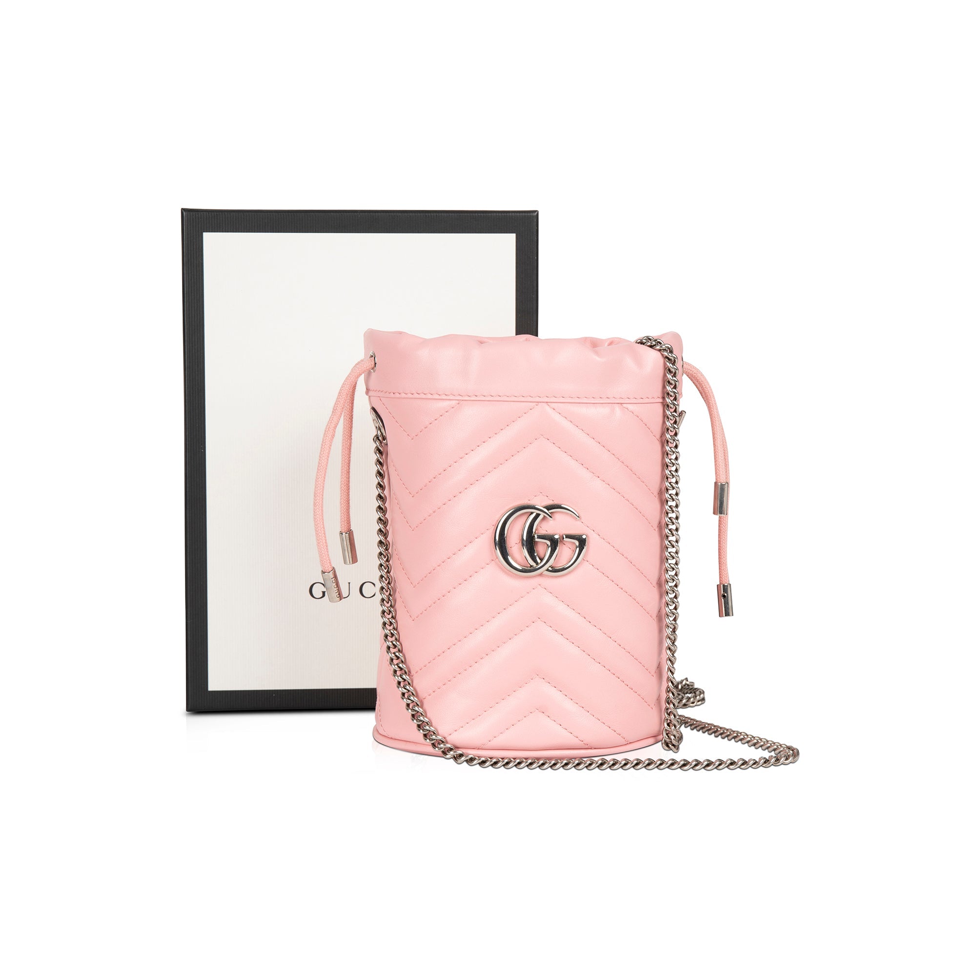 Gucci GG Marmont Mini Bucket Bag w/ Box