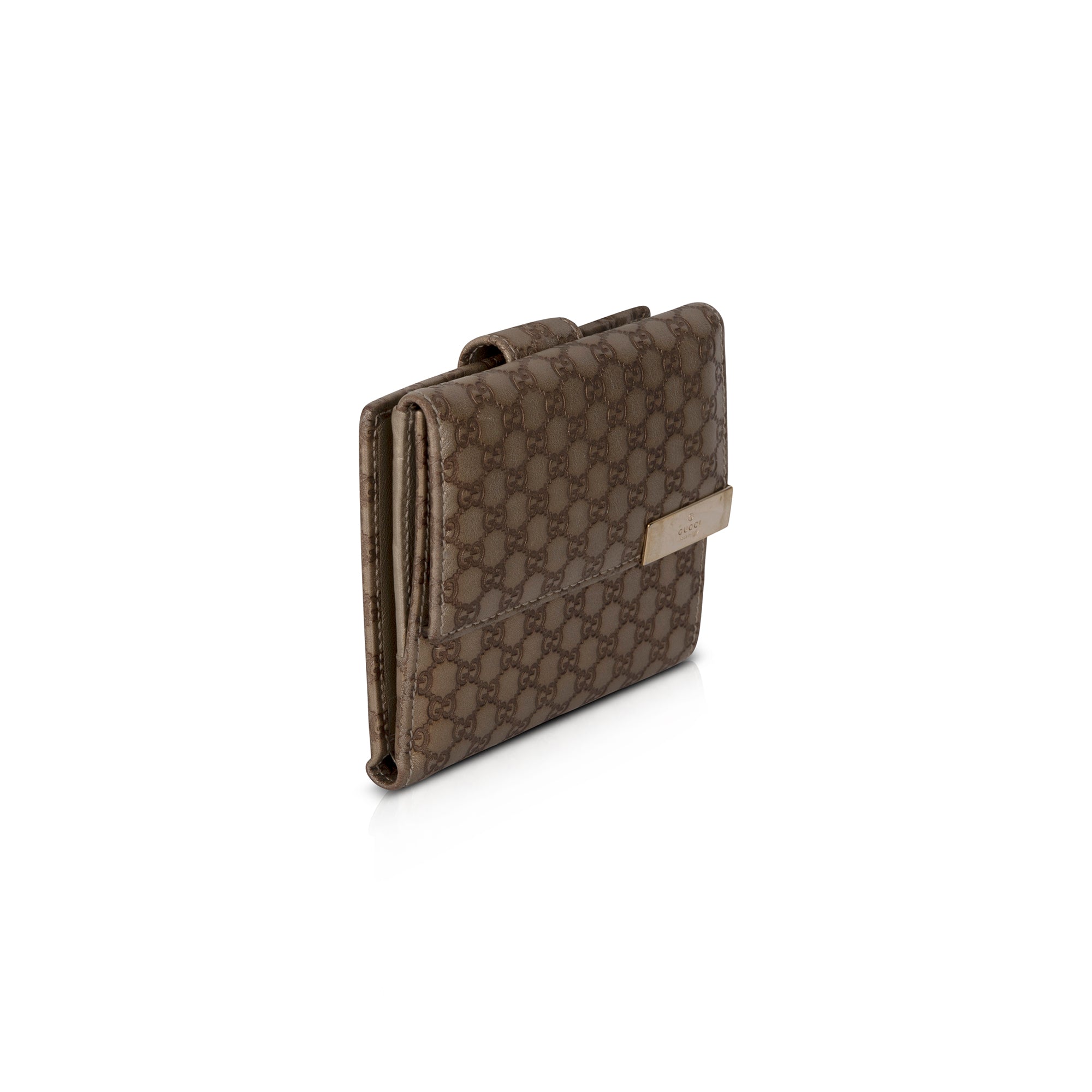 Gucci GG Microguccissima Compact Wallet w/ Box