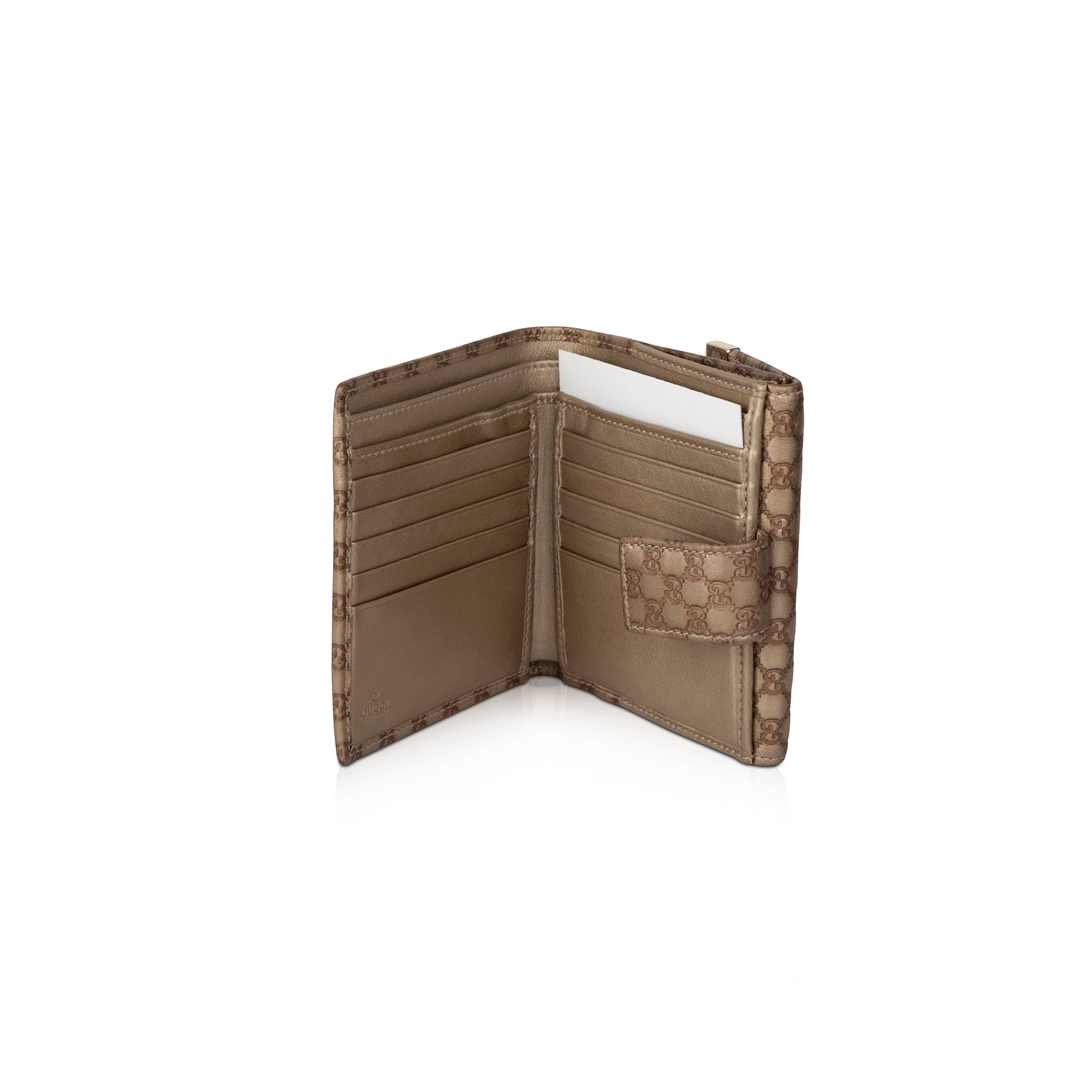 Gucci GG Microguccissima Compact Wallet w/ Box