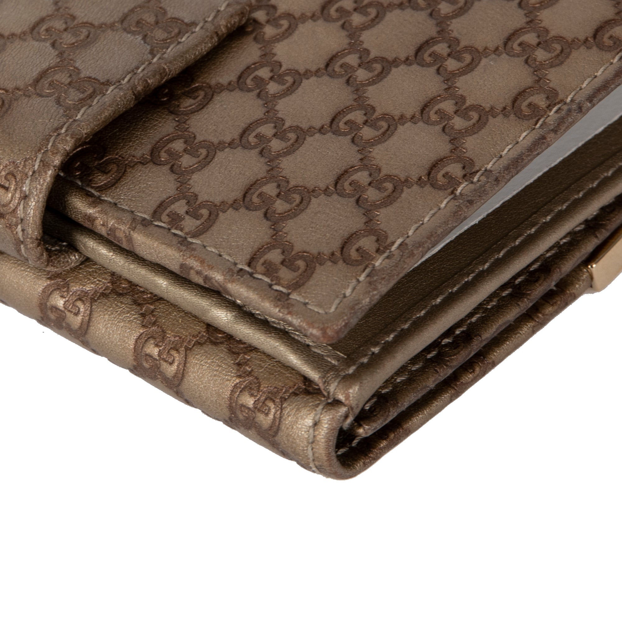 Gucci GG Microguccissima Compact Wallet w/ Box