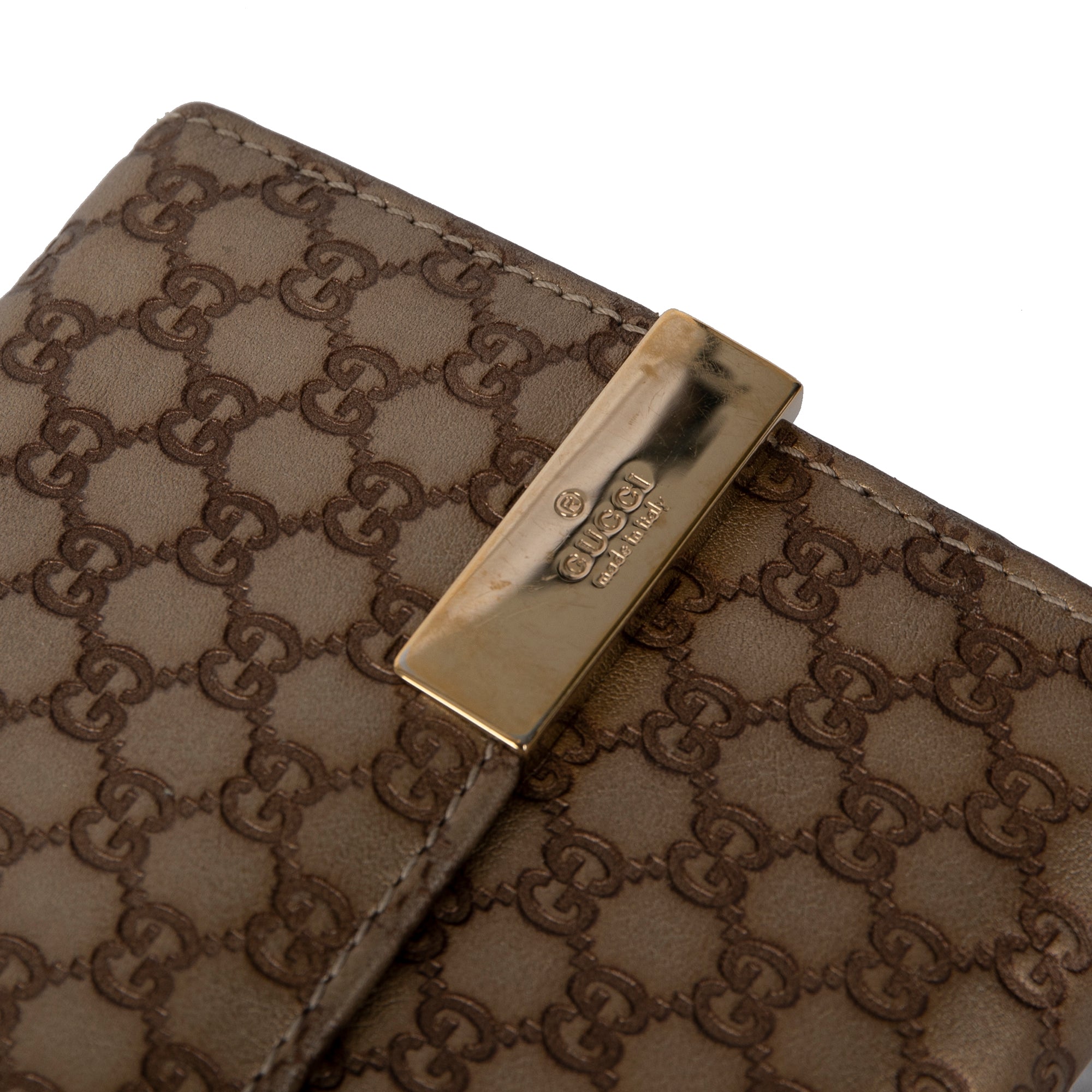 Gucci GG Microguccissima Compact Wallet w/ Box