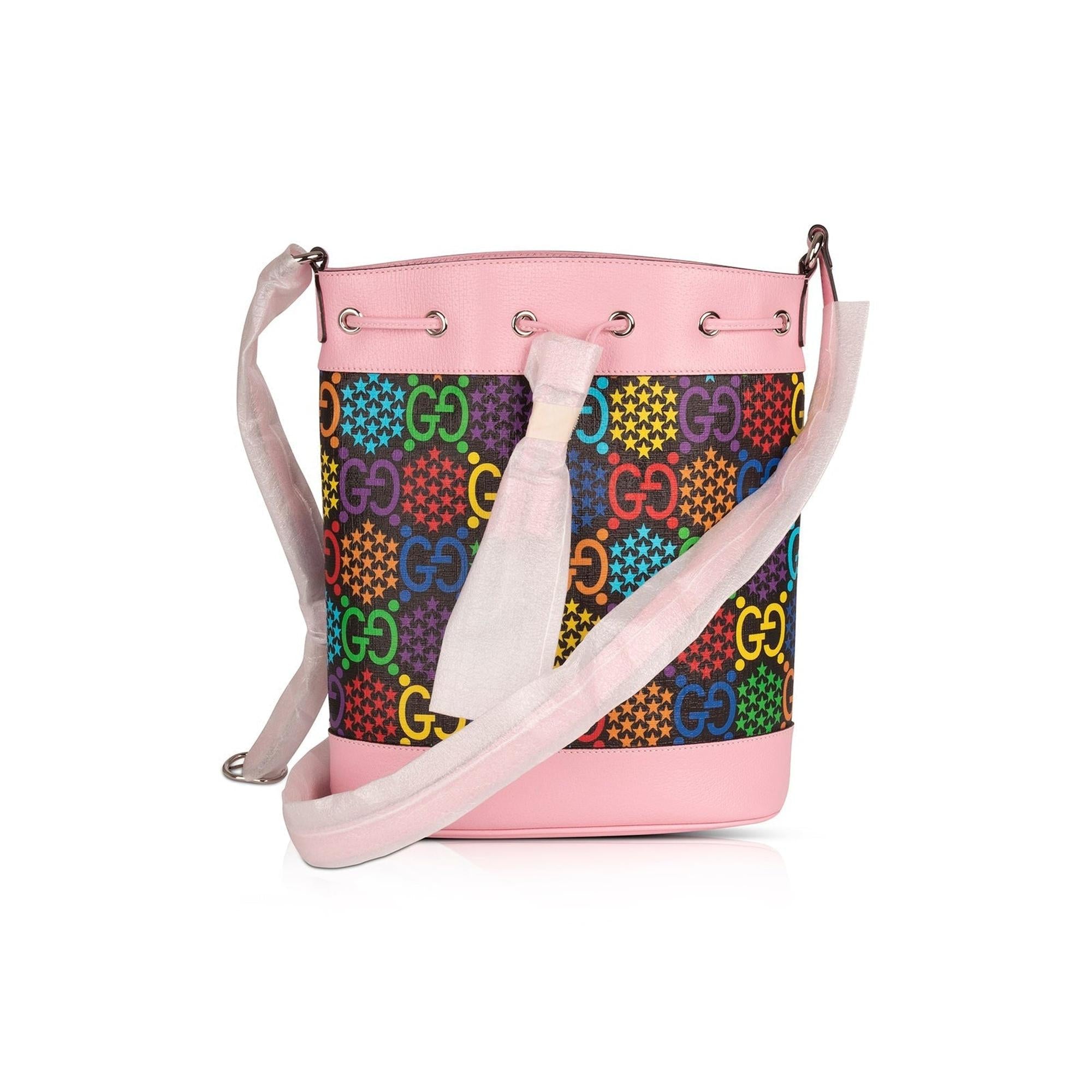 Gucci GG Psychedelic Bucket Bag w/ Box