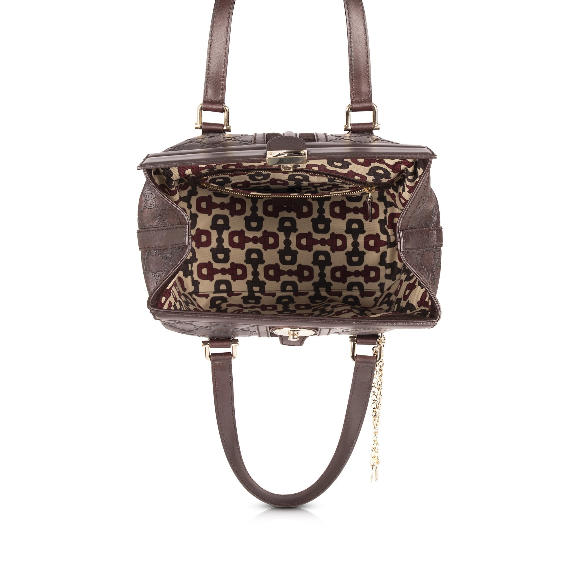 Gucci GG Signature Leather Treasure Boston Bag