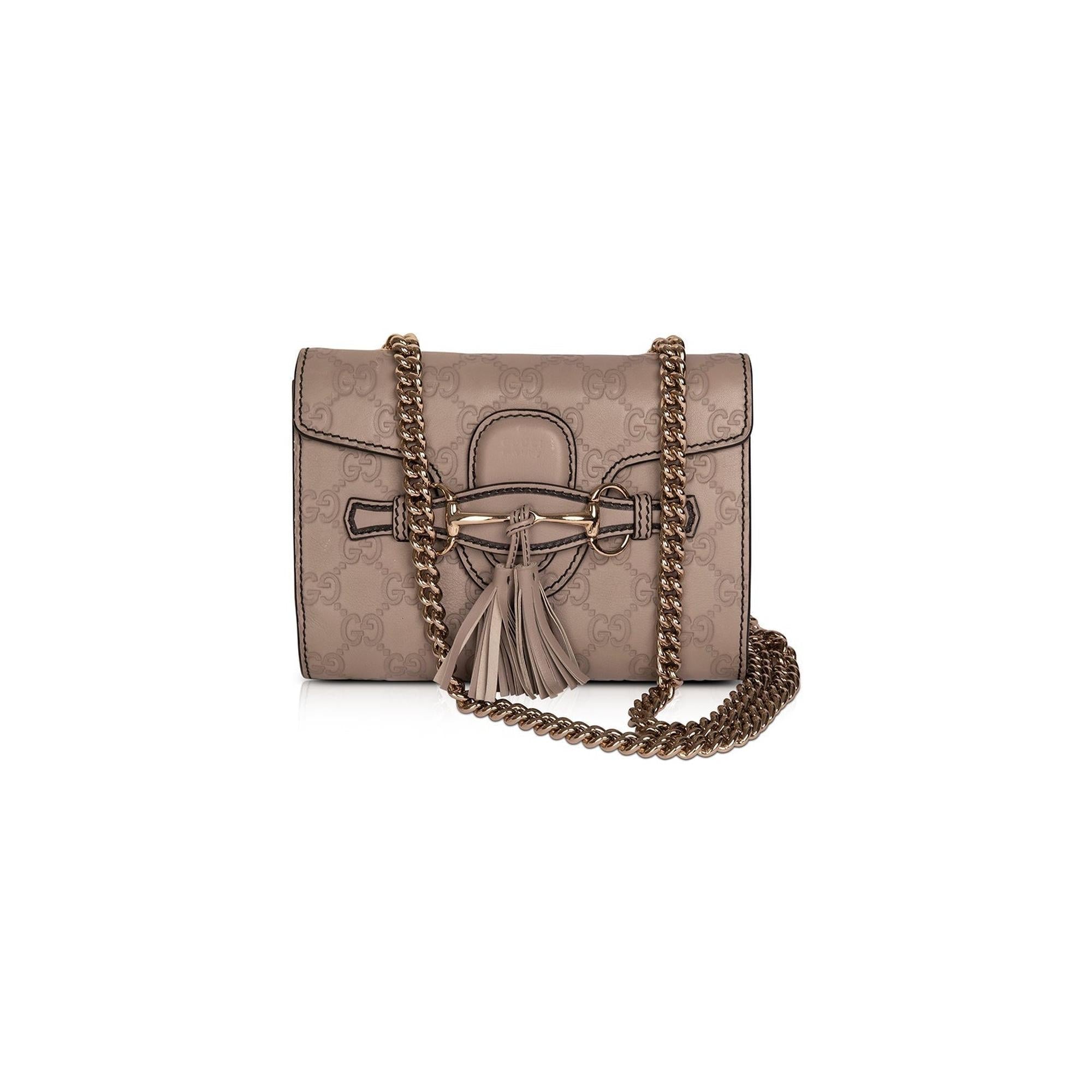Gucci GG Signature Mini Emily Chain Shoulder Bag