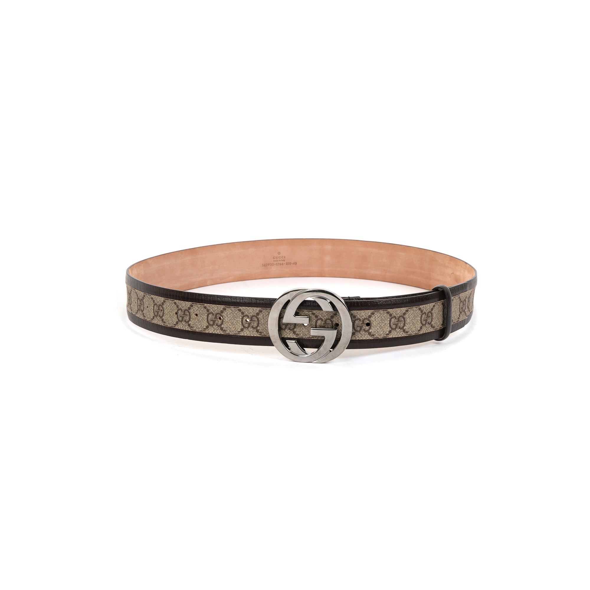 Gucci GG Supreme Belt with Double G Buckle