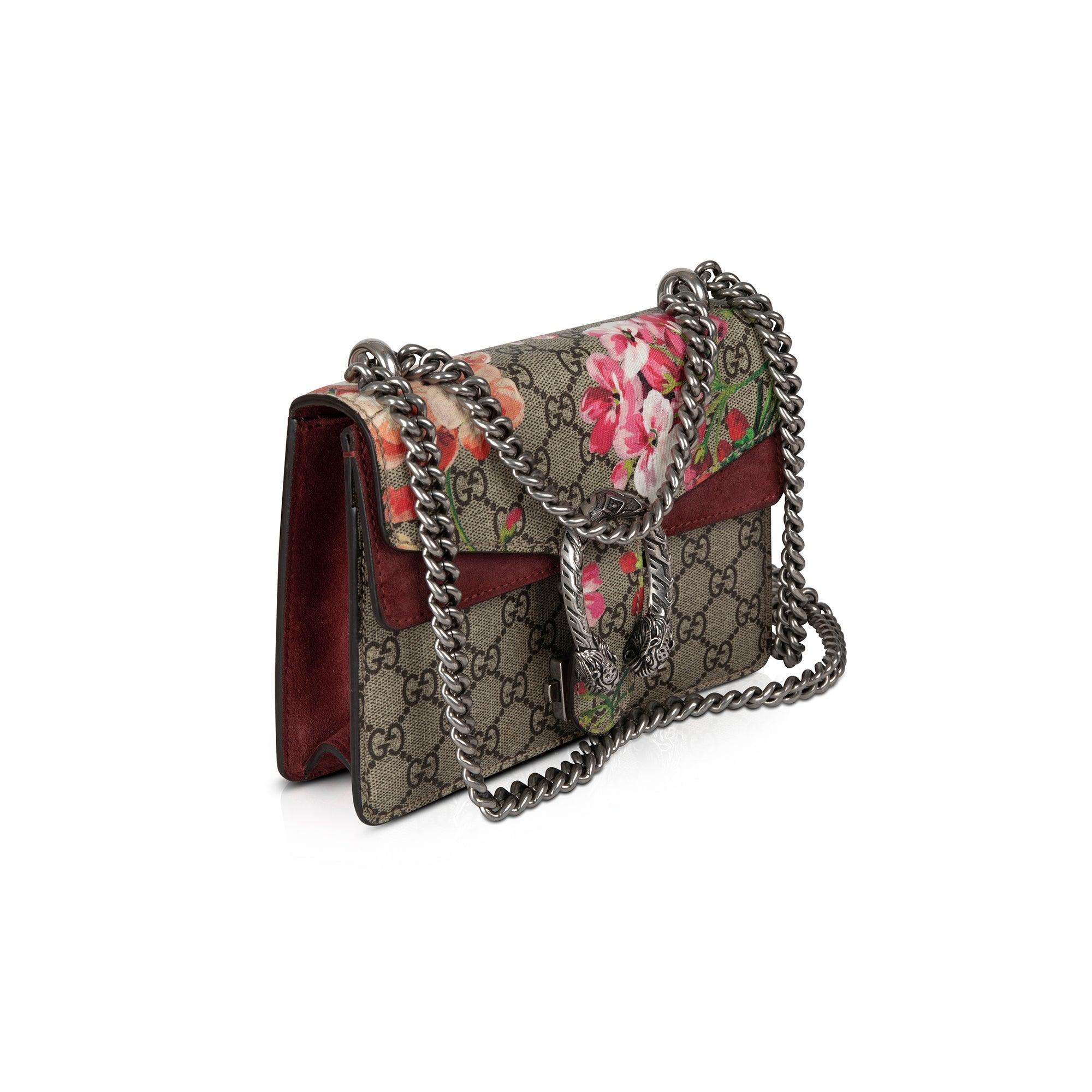 Gucci GG Supreme Blooms Mini Dionysus Shoulder Bag