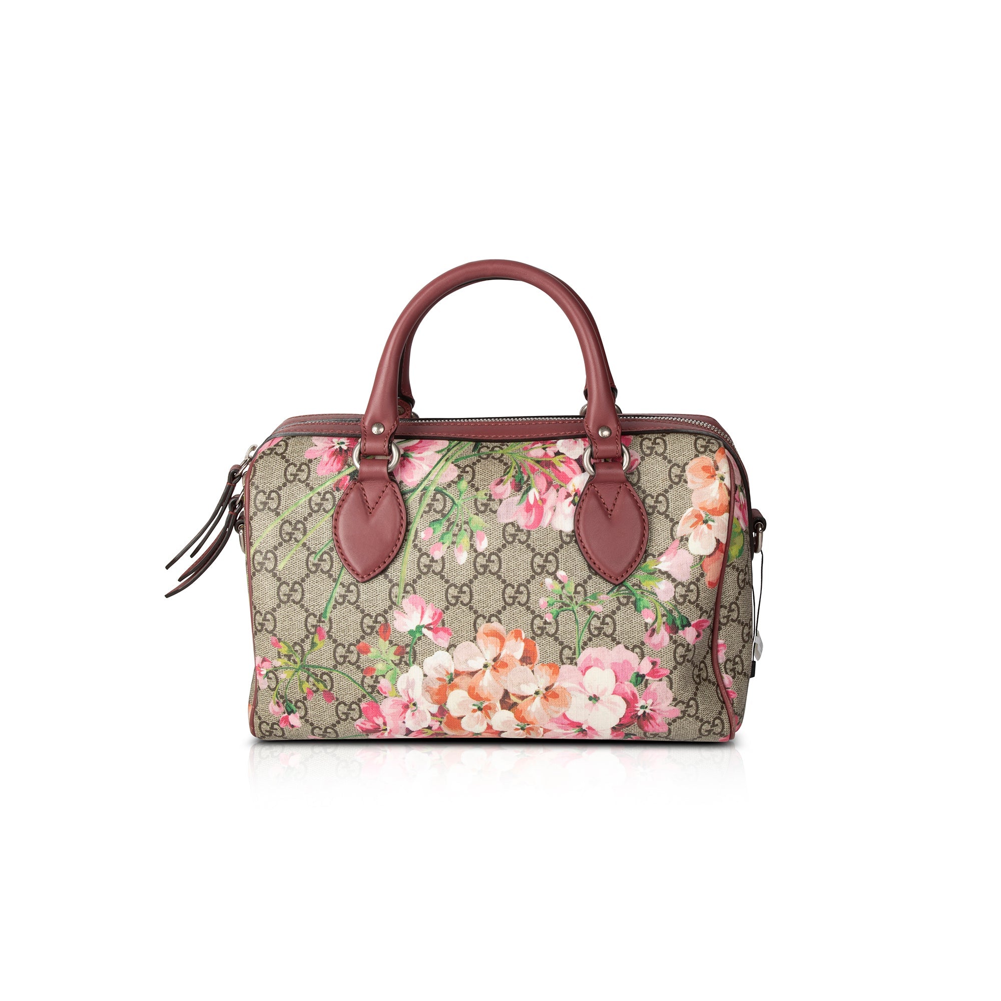 Gucci GG Supreme Blooms Small Boston Bag