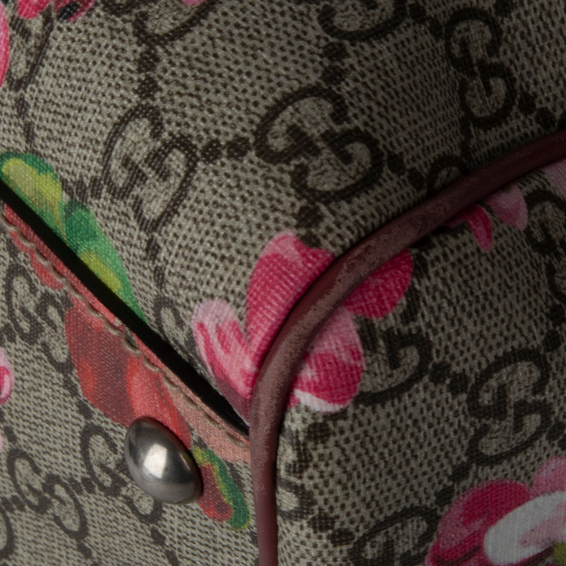 Gucci GG Supreme Blooms Small Boston Bag