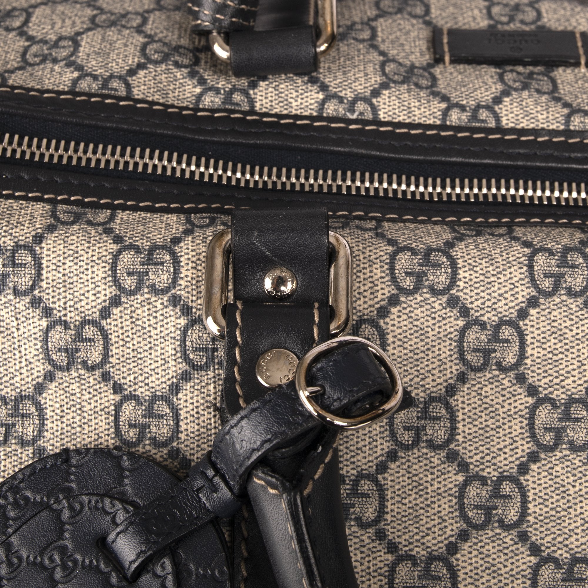 Gucci GG Supreme Canvas Large Carry-On Duffle Bag