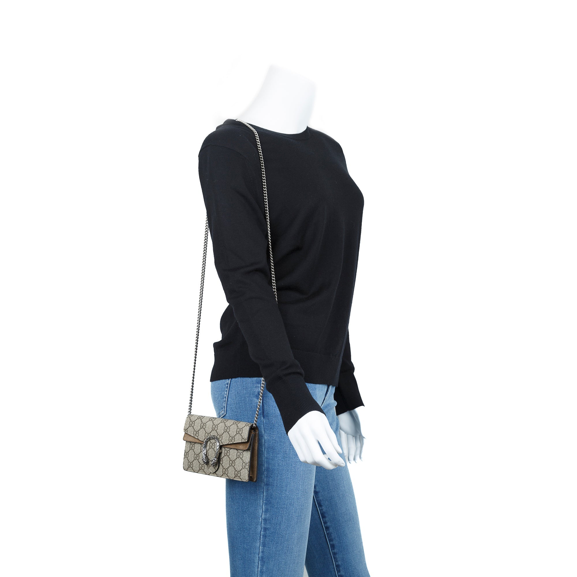 Gucci GG Supreme Dionysus Super Mini Bag w/ Box