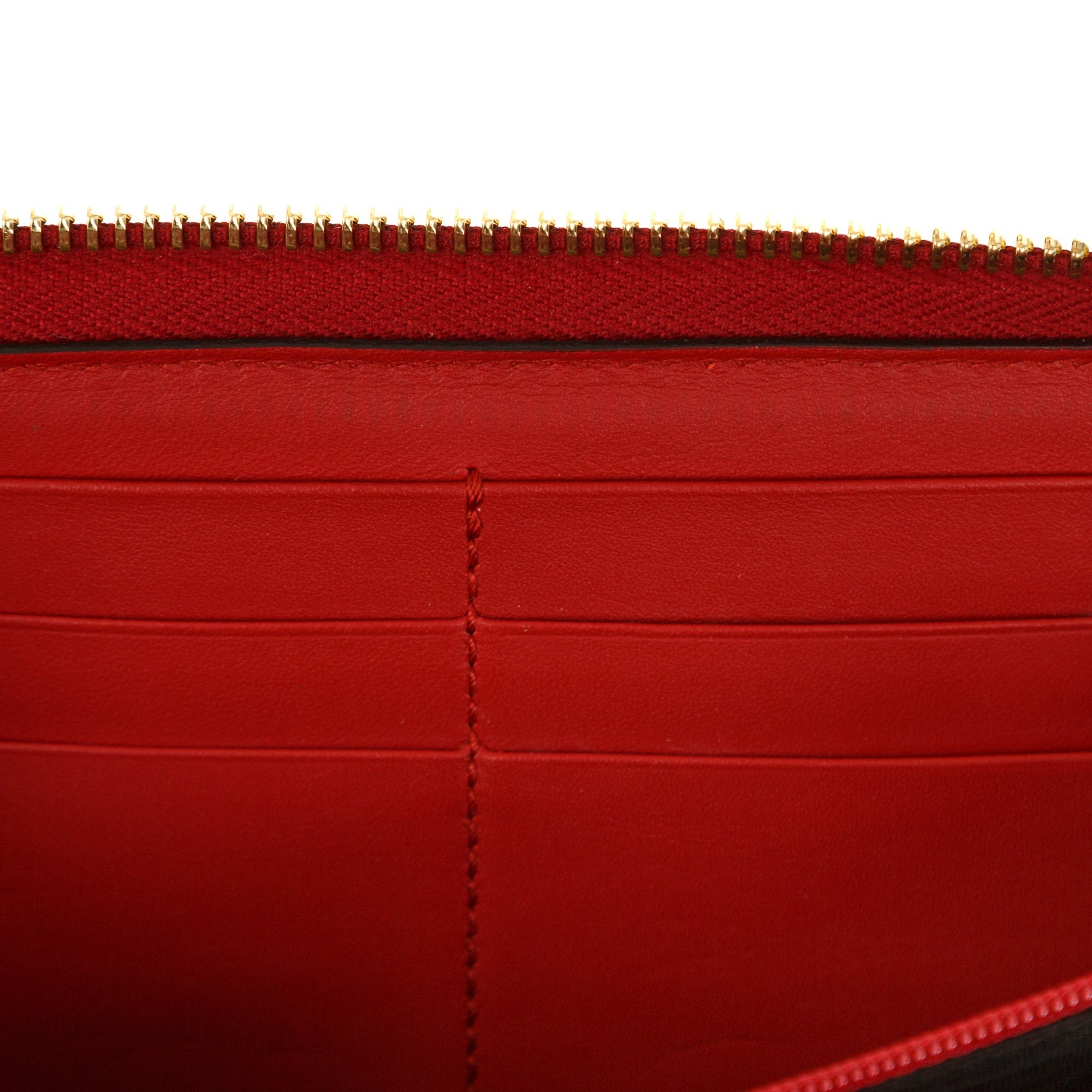 Gucci GG Supreme Embroidered Rainbow Love Zip Around Wallet