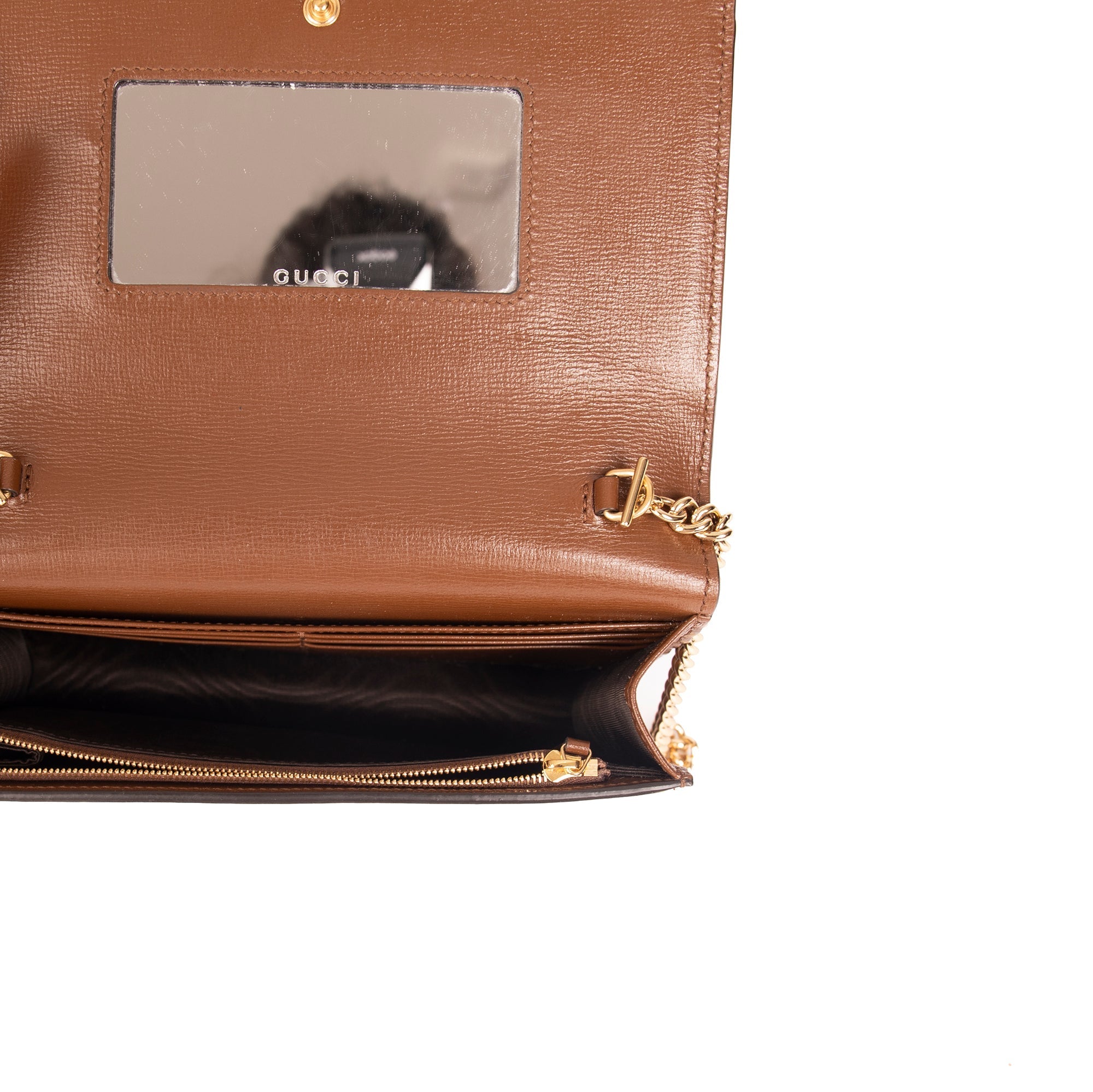 Gucci GG Supreme Limited Edition Valentine's Day Wallet on Chain w/ Box