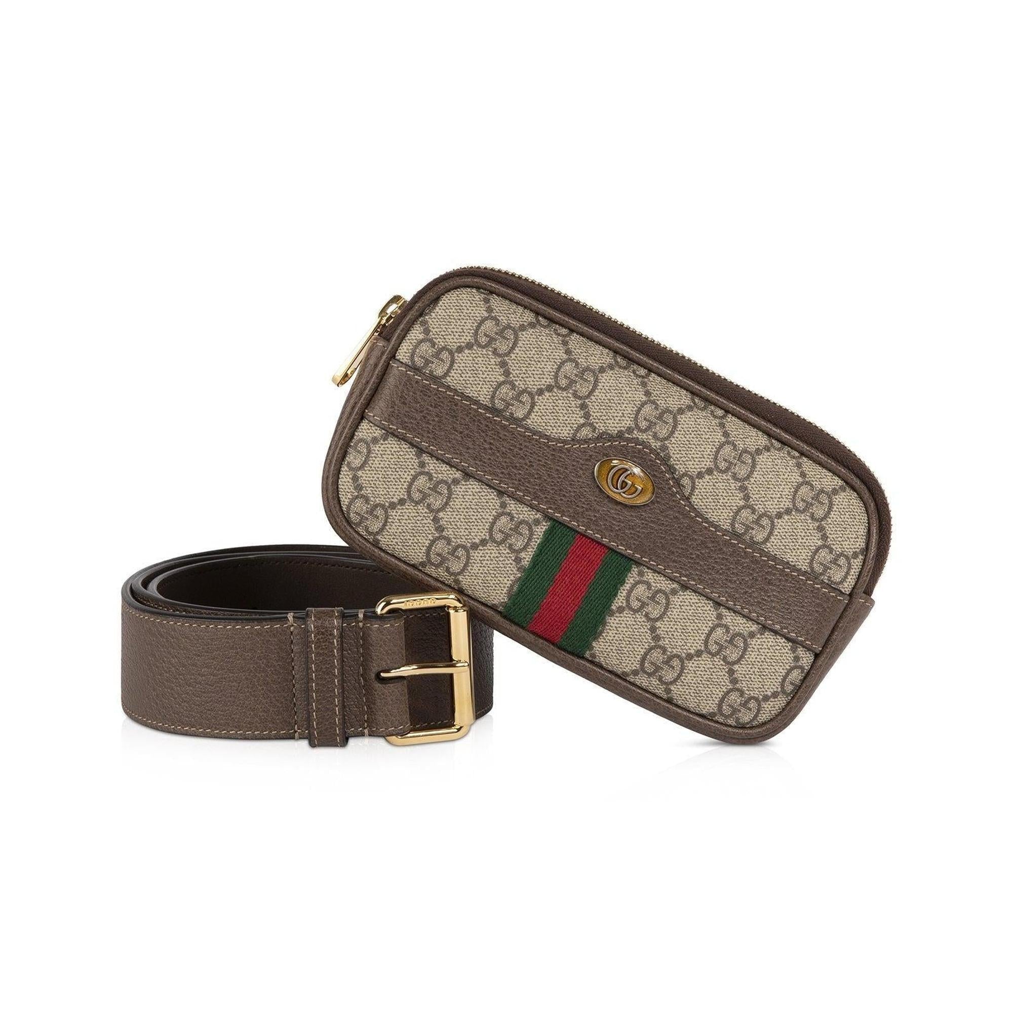 Gucci GG Supreme Ophidia Belted iPhone Bag w/ Box
