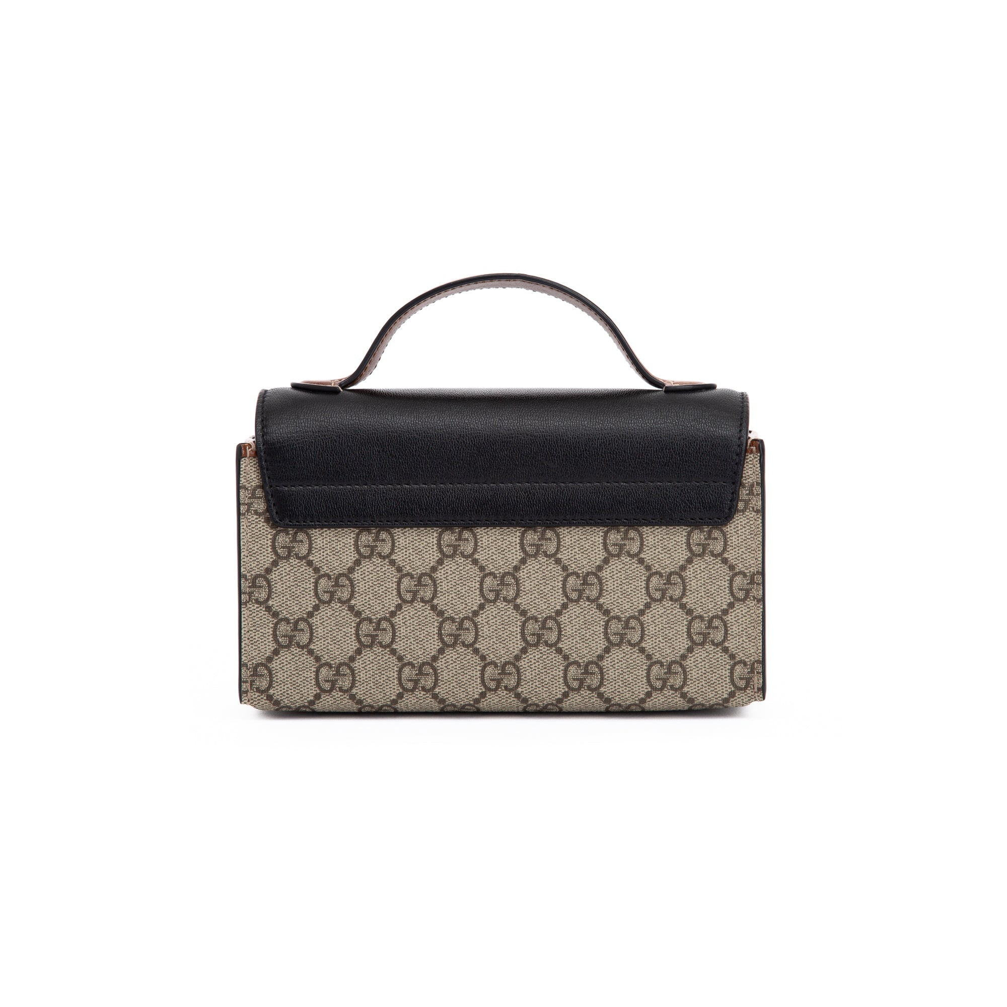 Gucci GG Supreme Padlock Mini Bag w/ Strap & Box