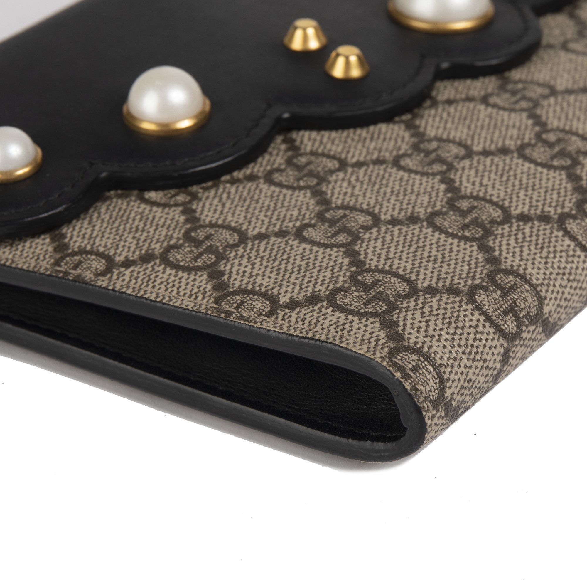 Gucci GG Supreme Peony Clutch w/ Box