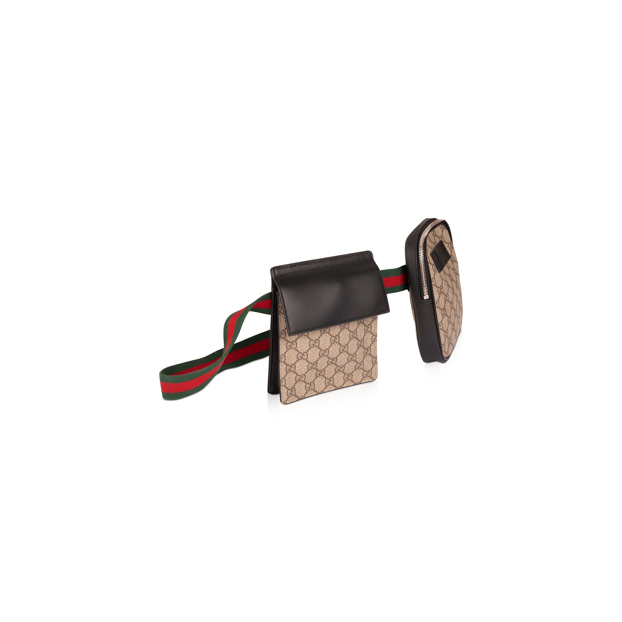 Gucci GG Supreme Web Double Belt Bag