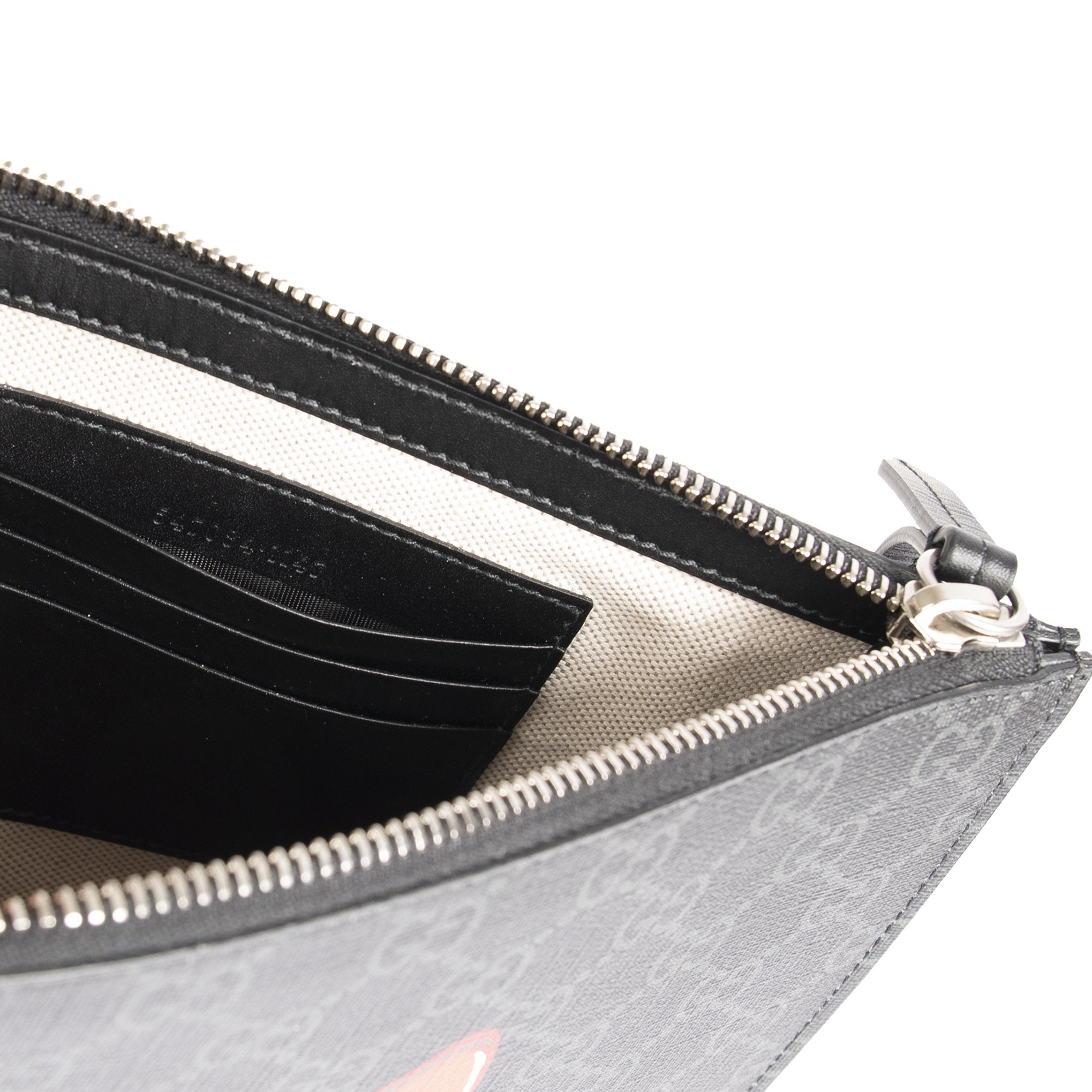 Gucci GG Supreme Wolf Print Bestiary Pouch w/ Box