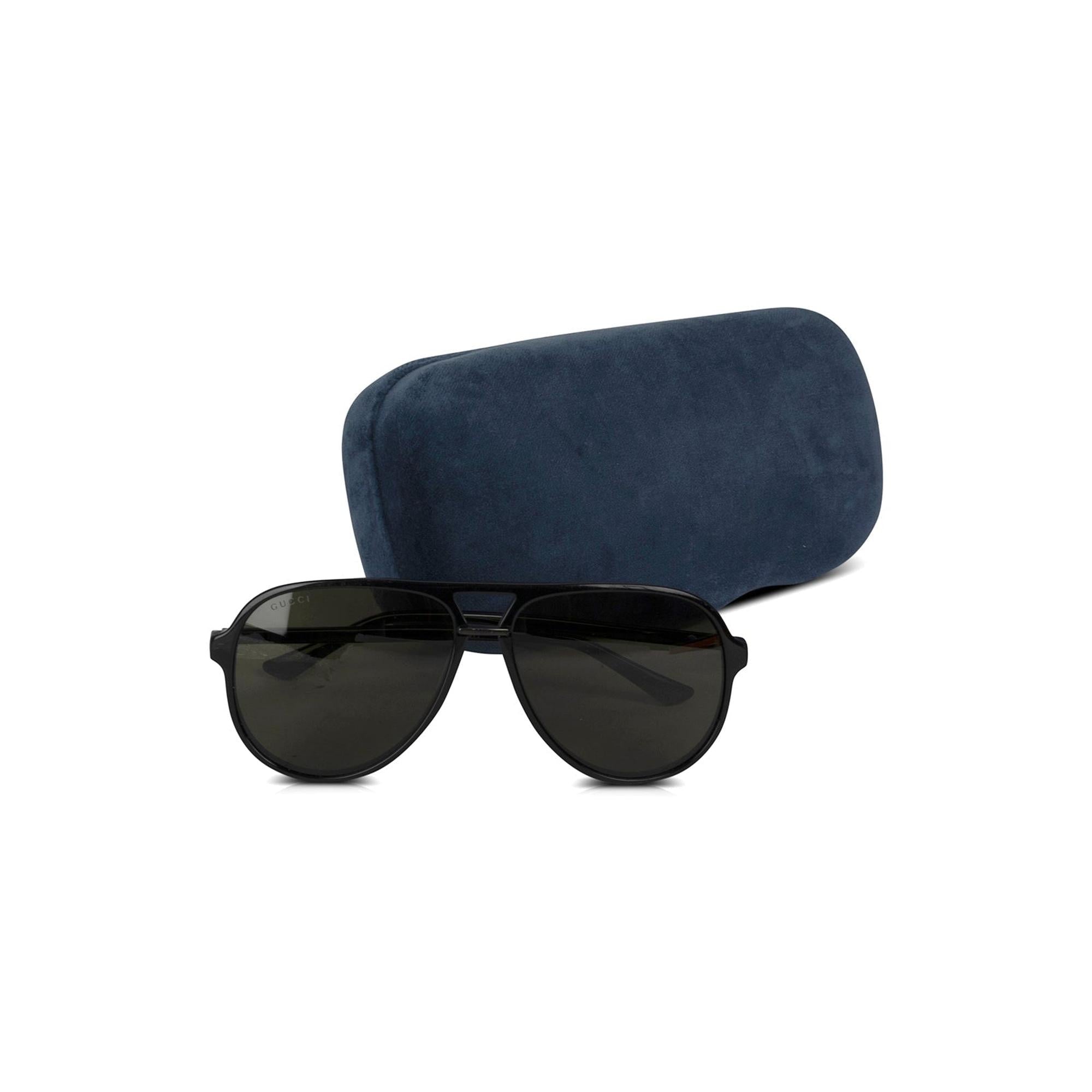 Gucci GG0015S Aviator Sunglasses w/ Case