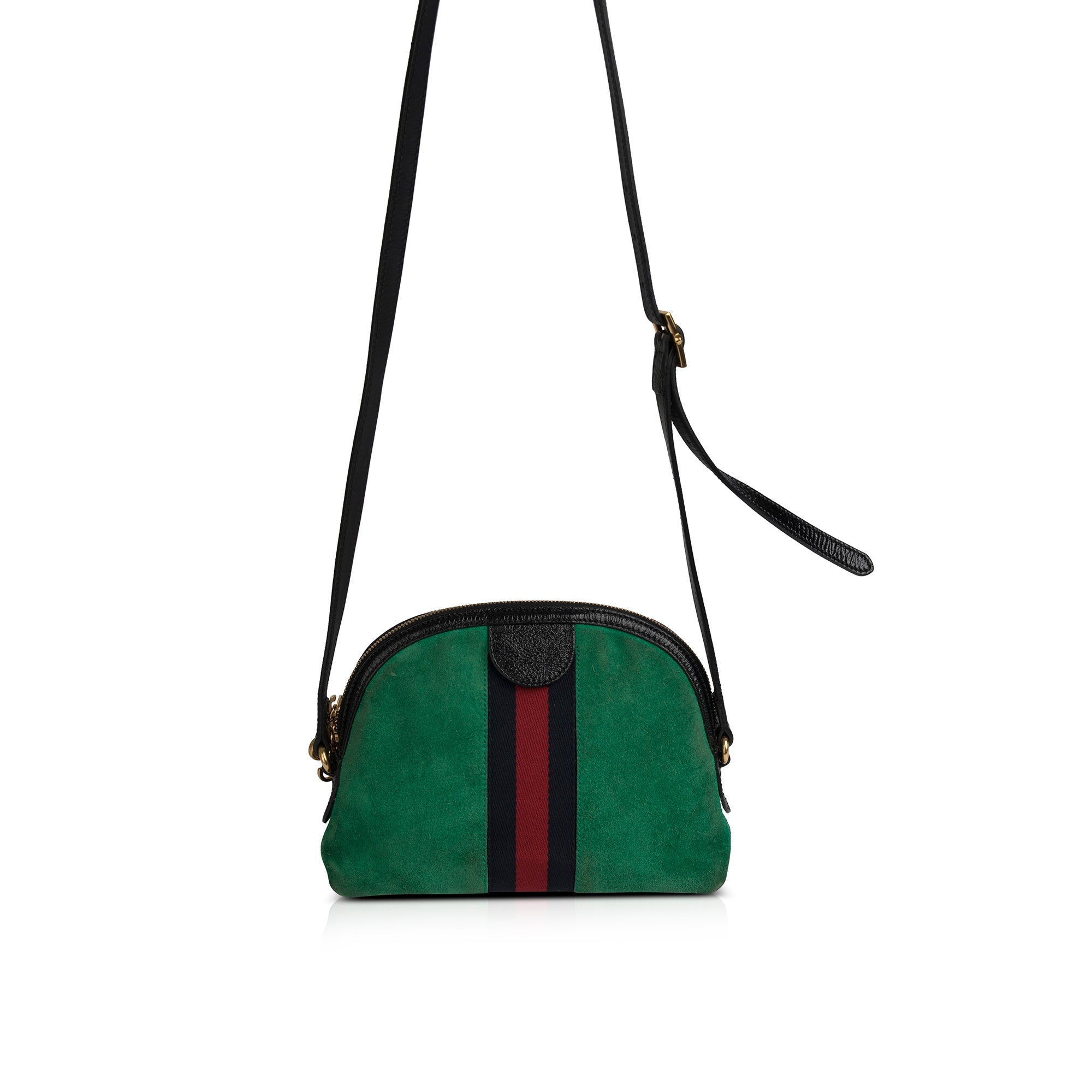 Gucci Green Suede Small Ophidia Crossbody Bag