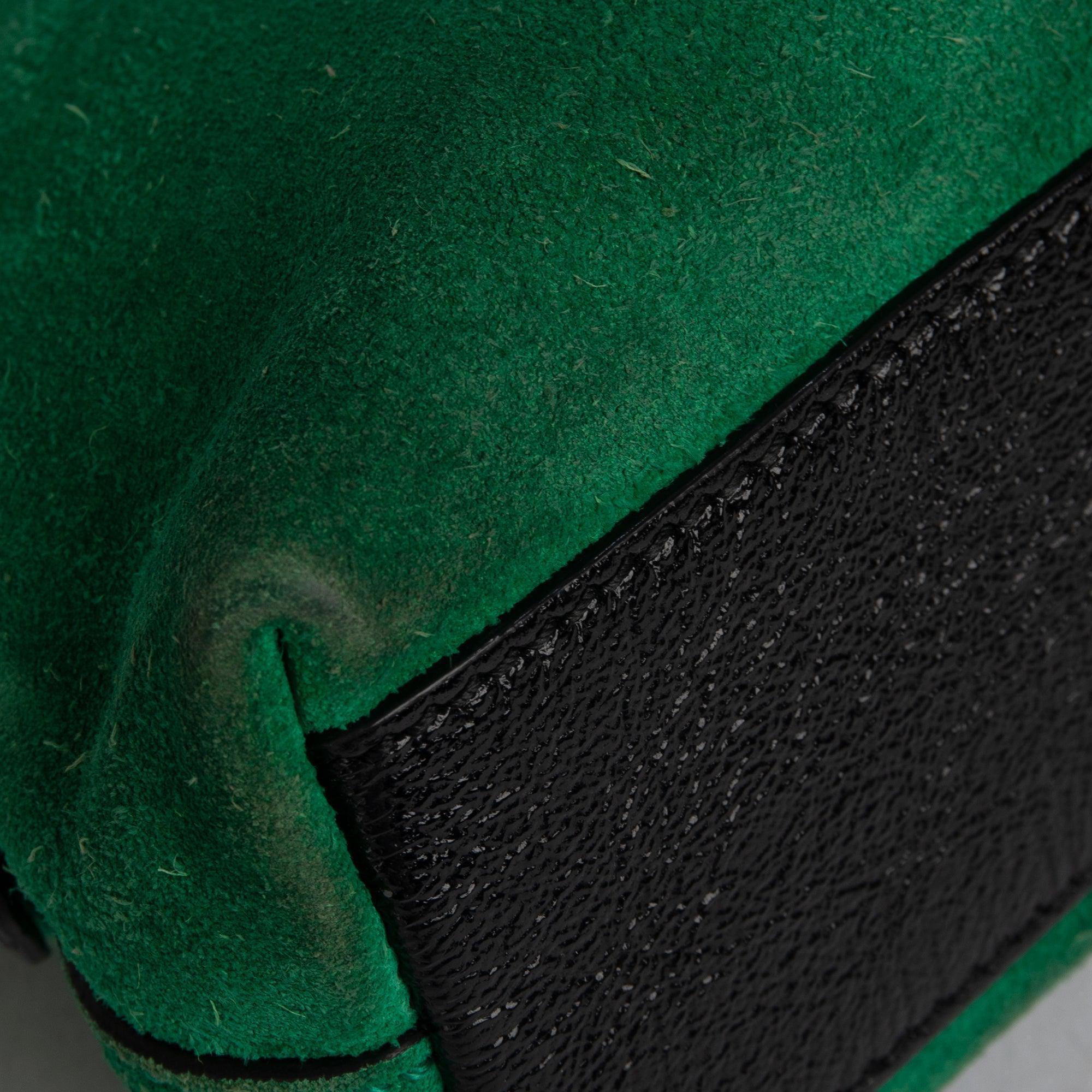 Gucci Green Suede Small Ophidia Crossbody Bag