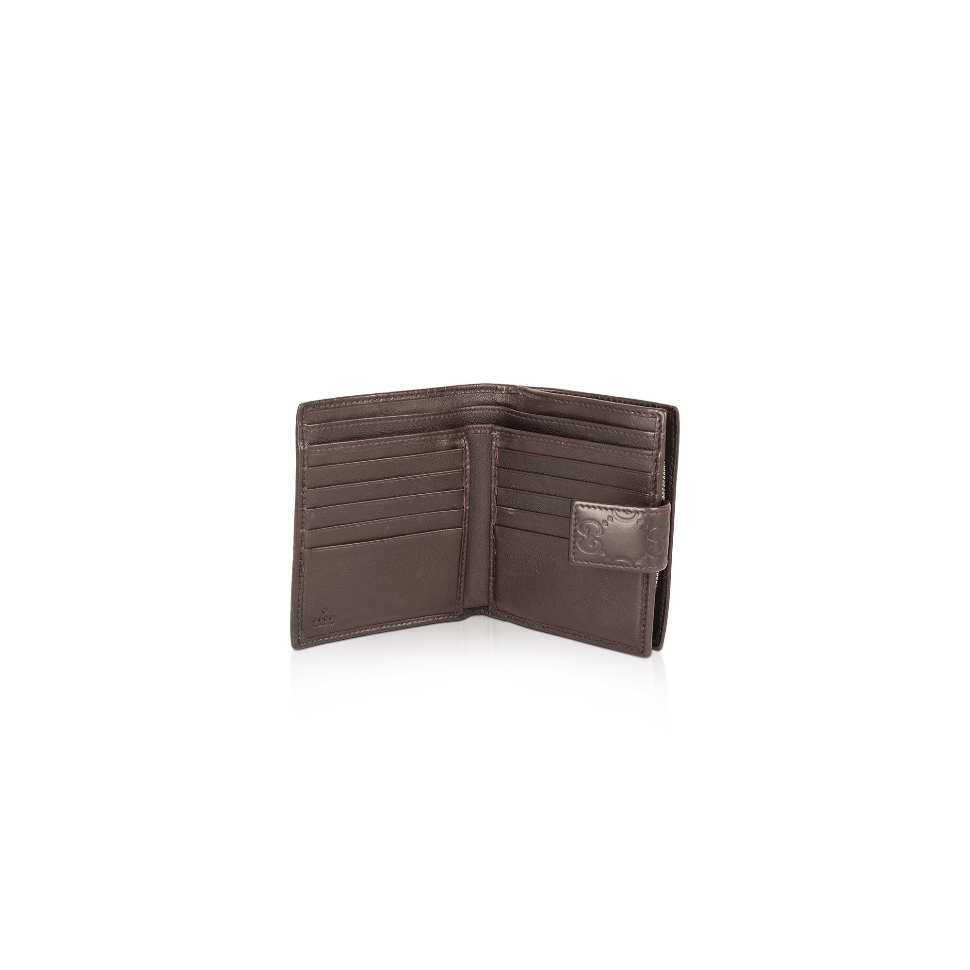 Gucci Guccissima Leather Compact Wallet w/ Box