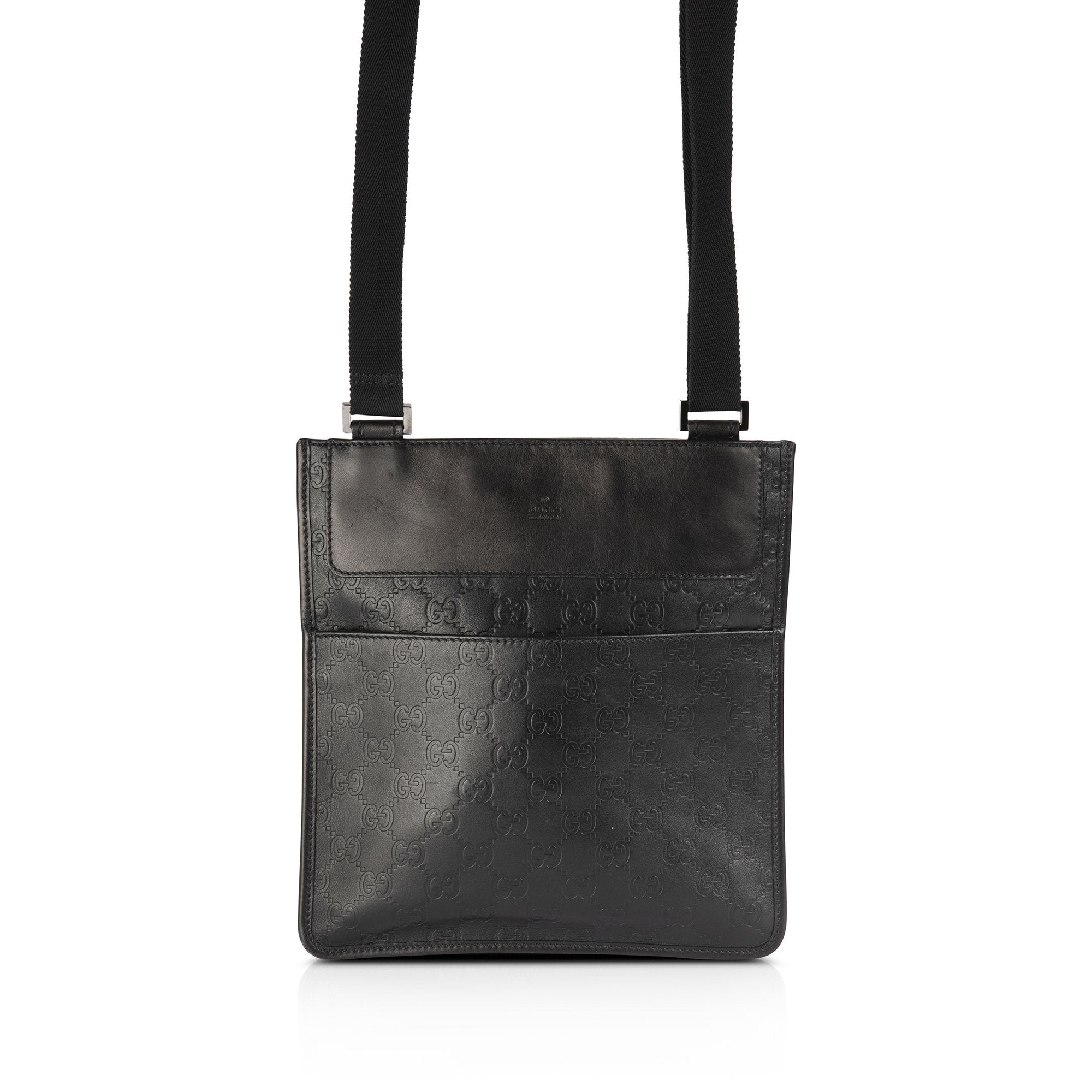 Gucci Guccissima Leather Messenger Bag