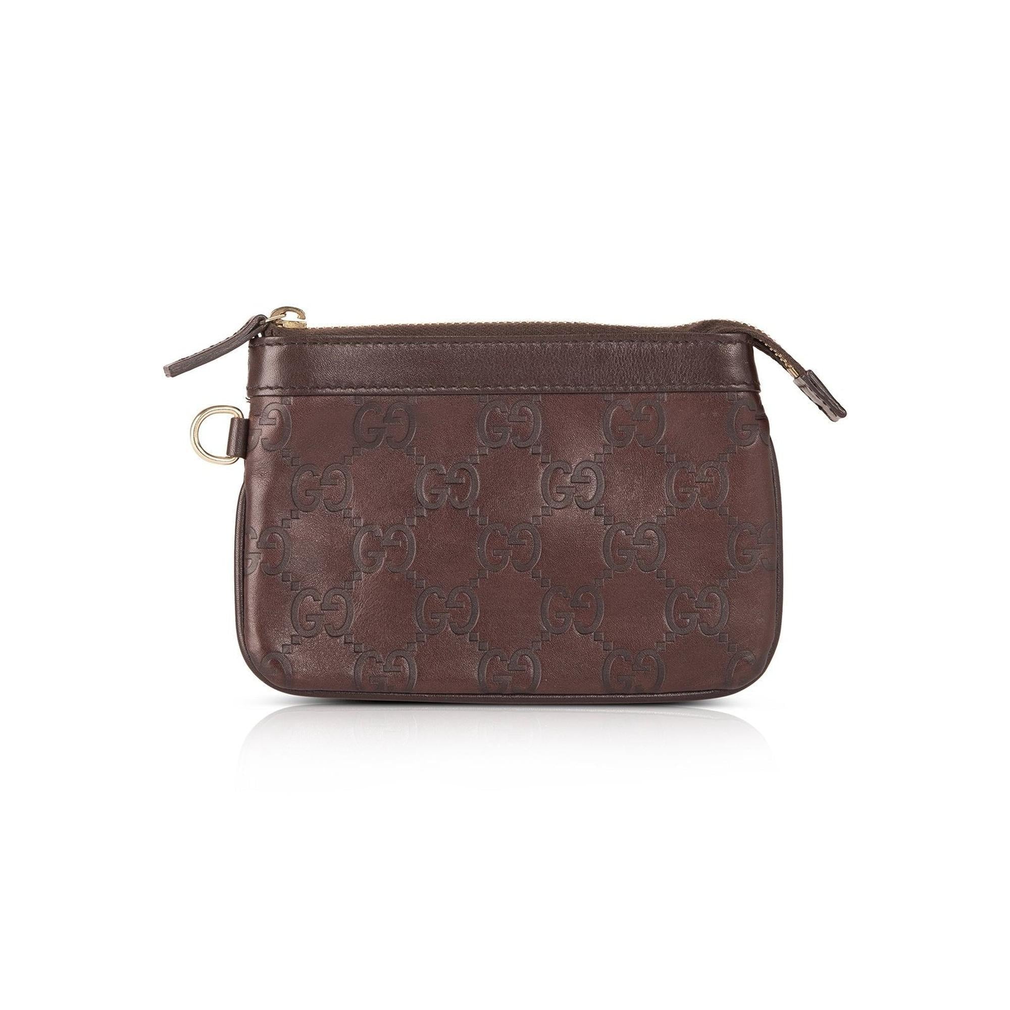Gucci Guccissima Leather Pouch