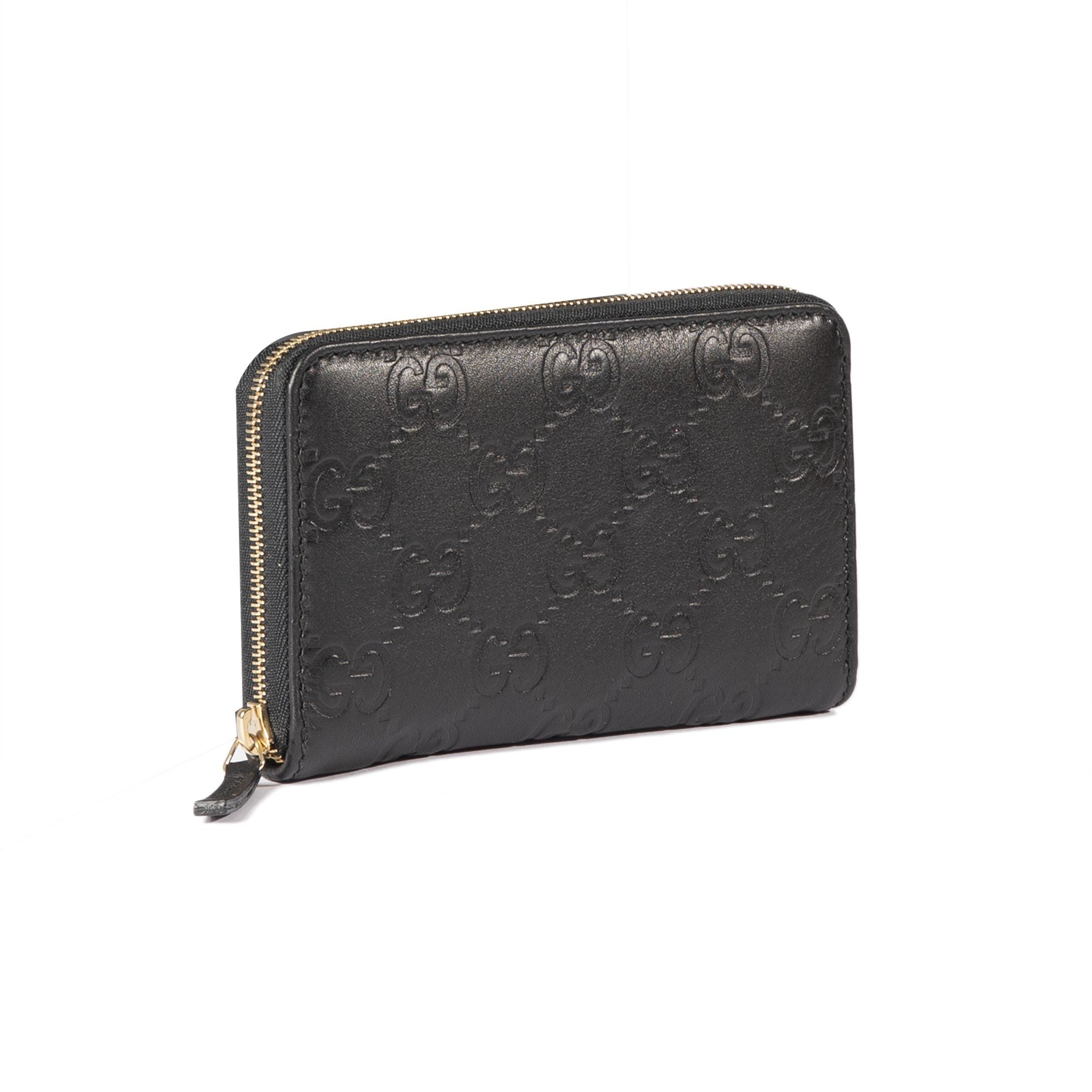 Gucci Guccissima Signature Card Case