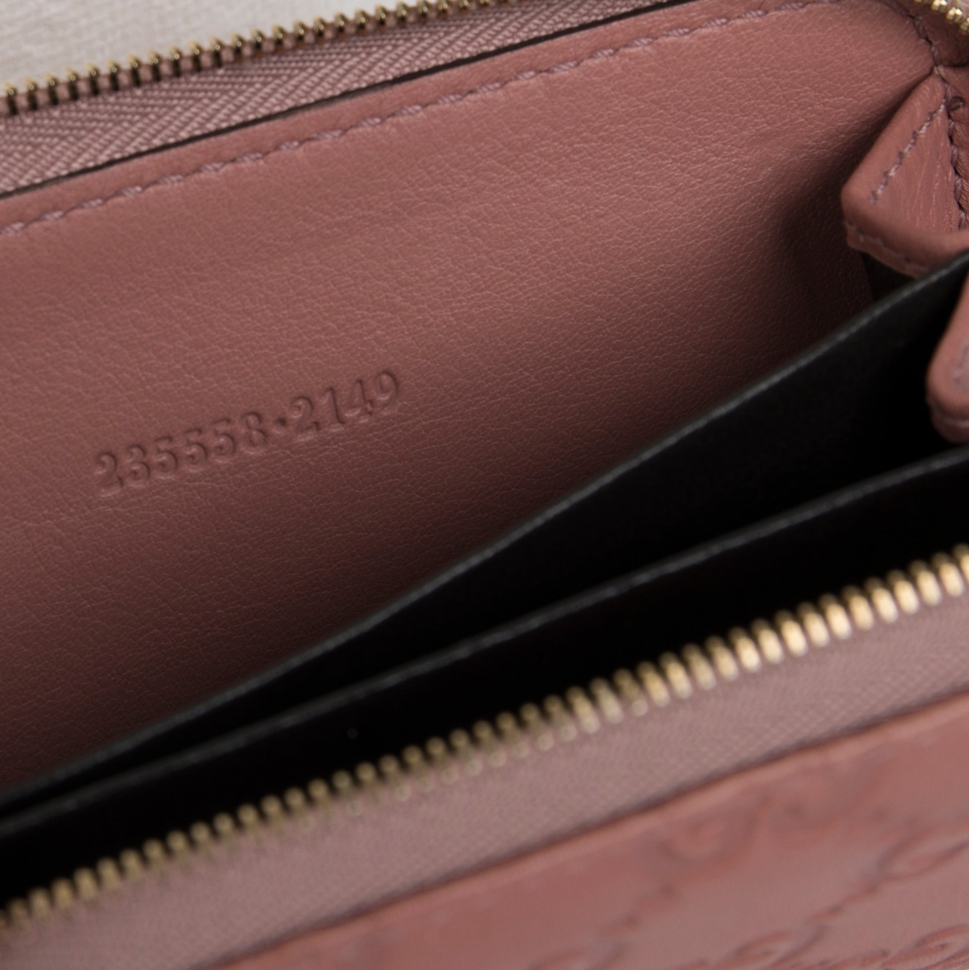 Gucci Guccissima Signature Card Case w/ Box