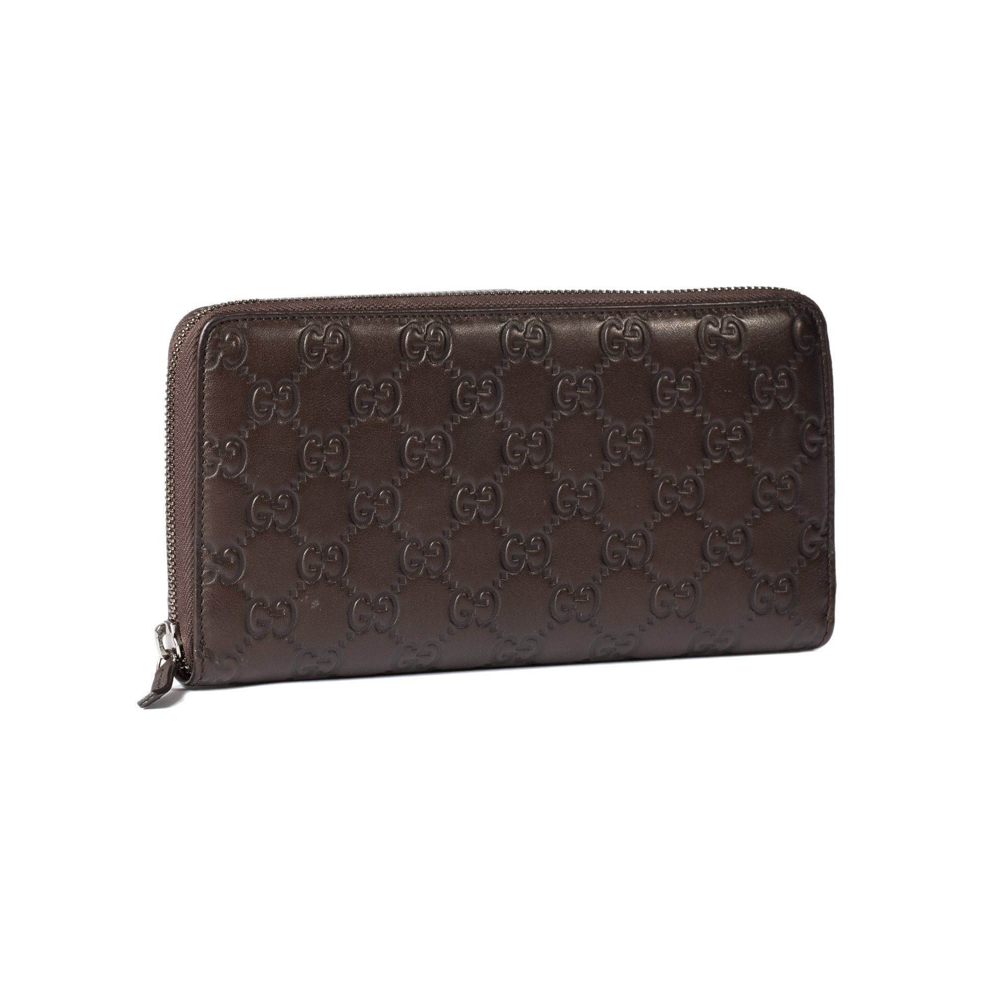 Gucci Guccissima Signature Continental Zip Around Wallet