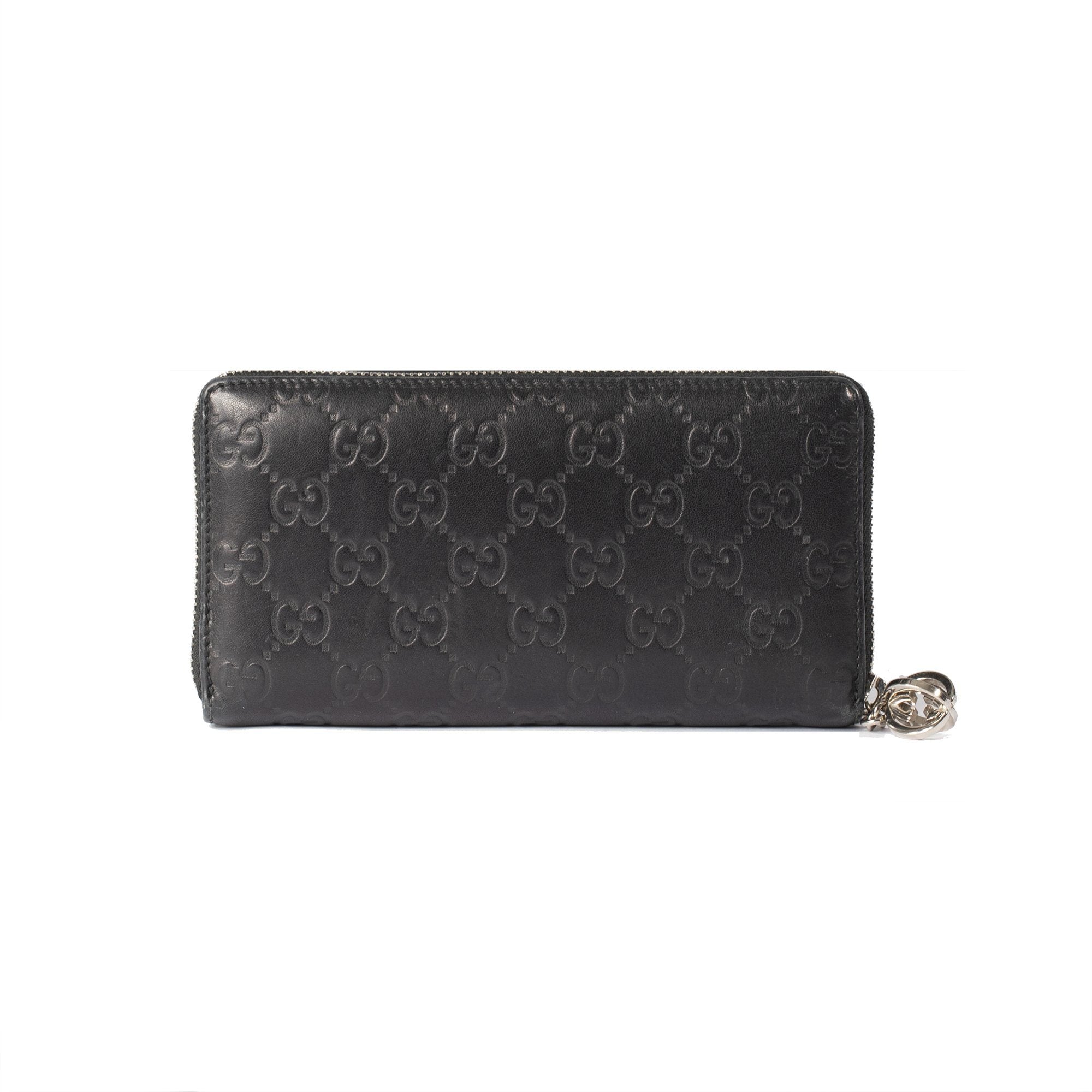 Gucci Guccissima Signature Twins Zip Around Wallet