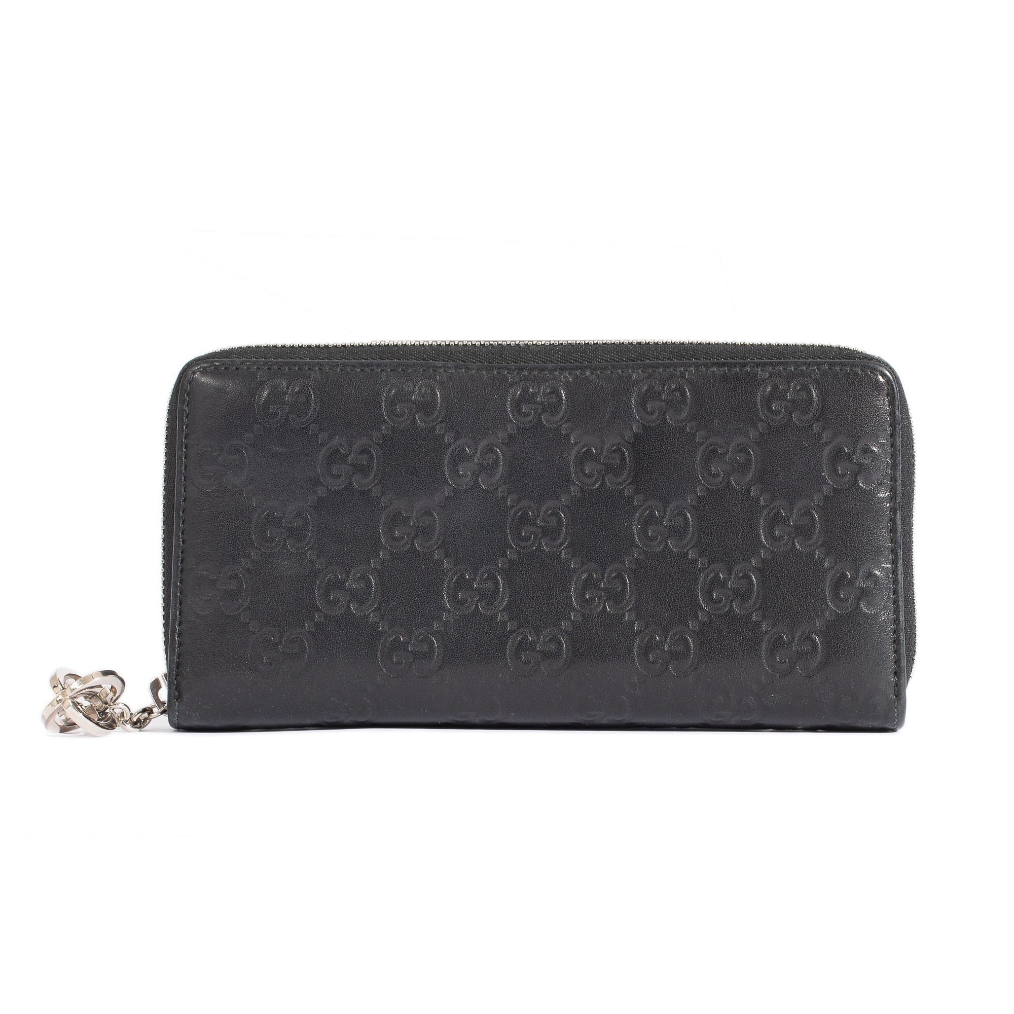 Gucci Guccissima Signature Twins Zip Around Wallet