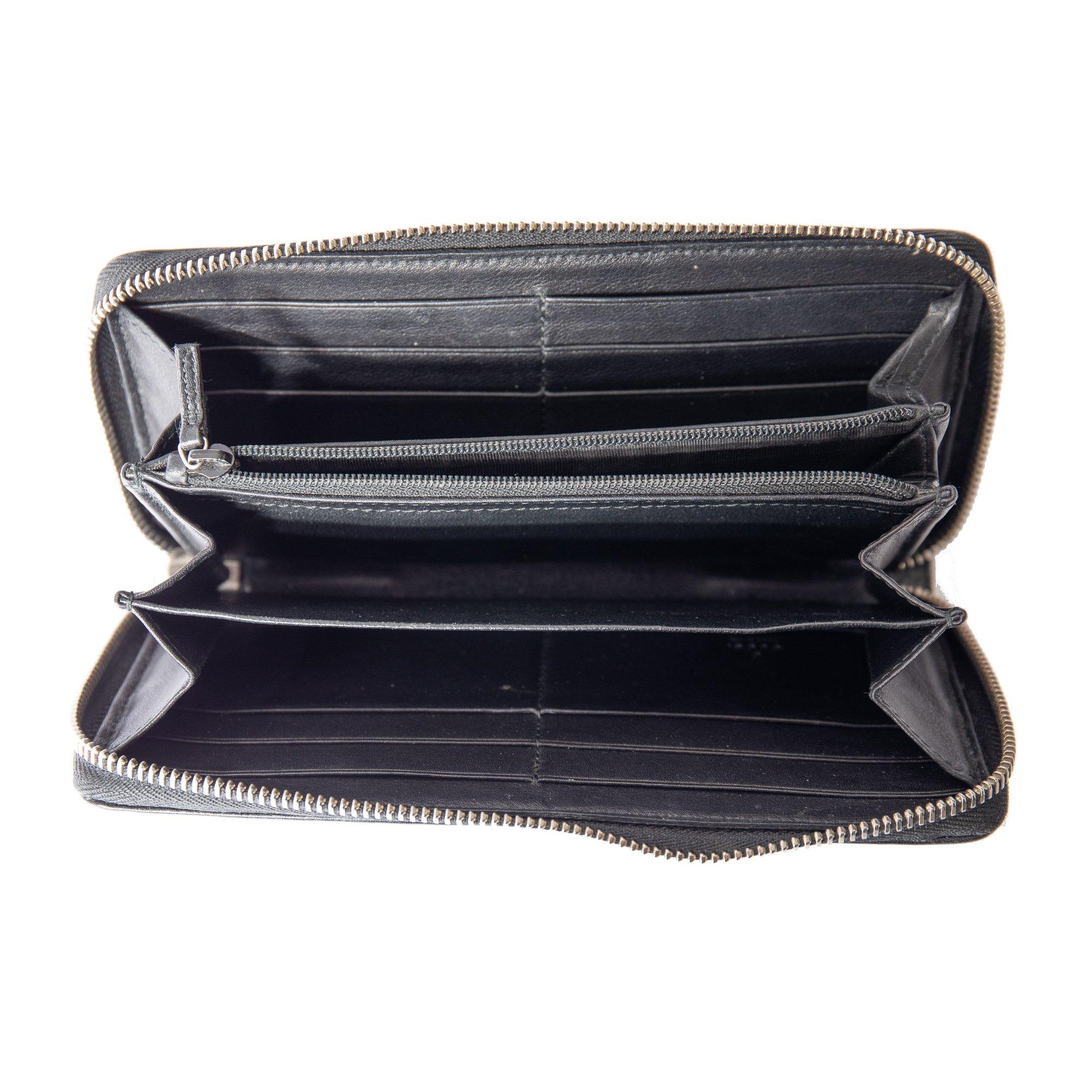 Gucci Guccissima Signature Twins Zip Around Wallet