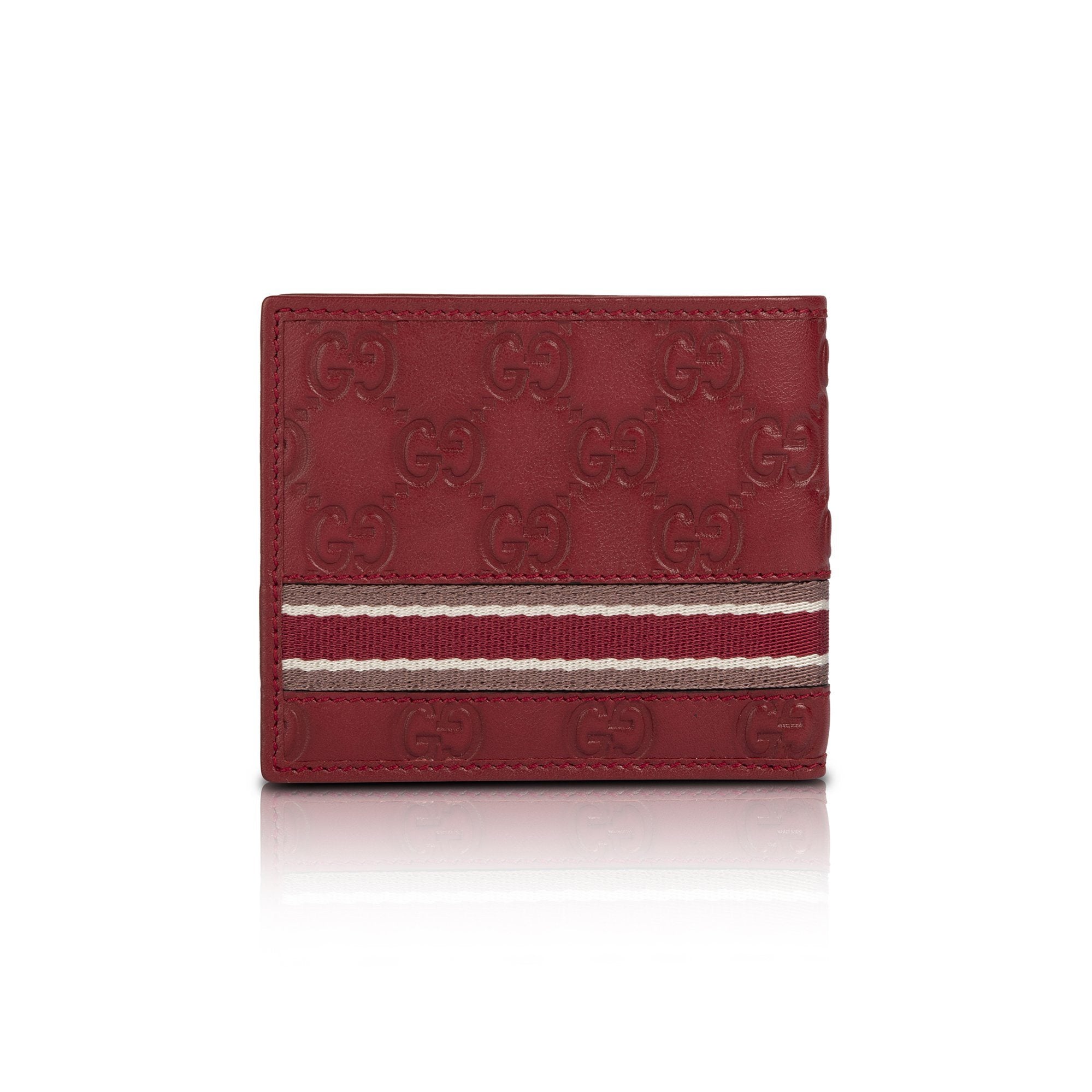 Gucci Guccissima Web Bifold Wallet w/ Box