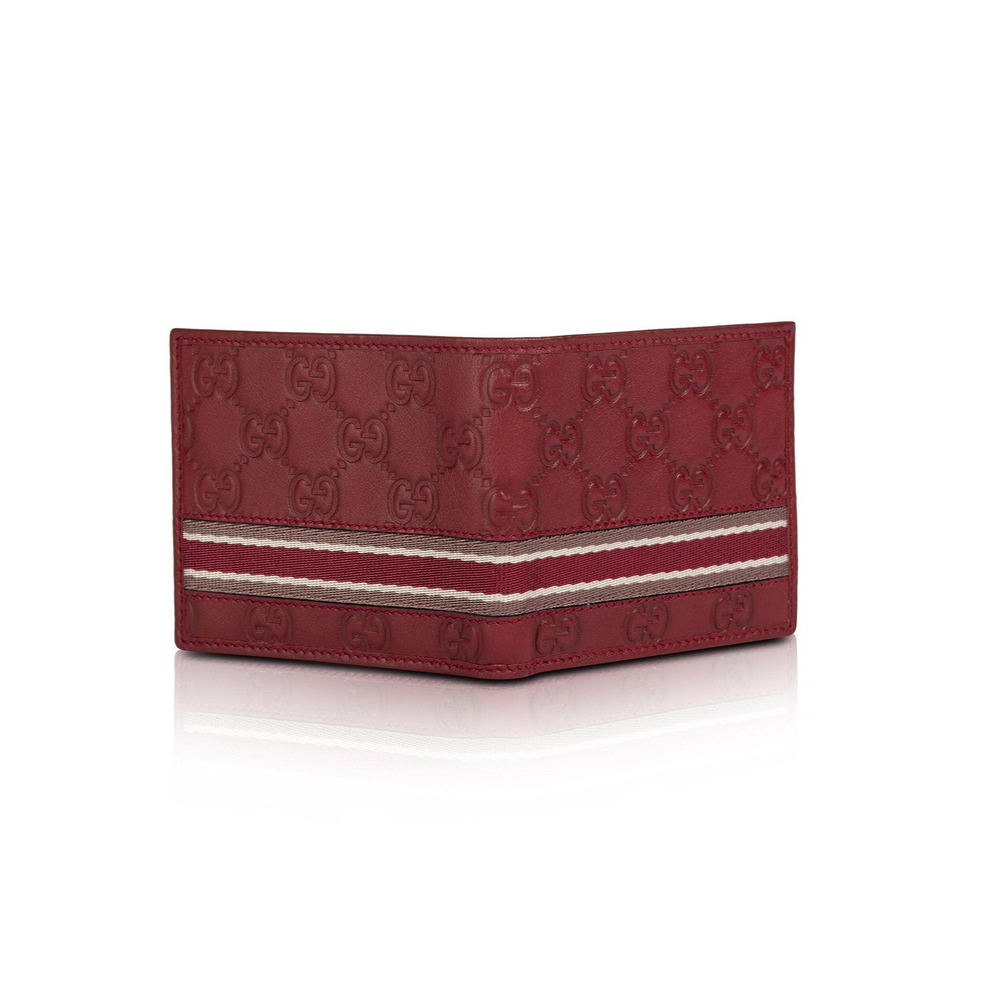 Gucci Guccissima Web Bifold Wallet w/ Box