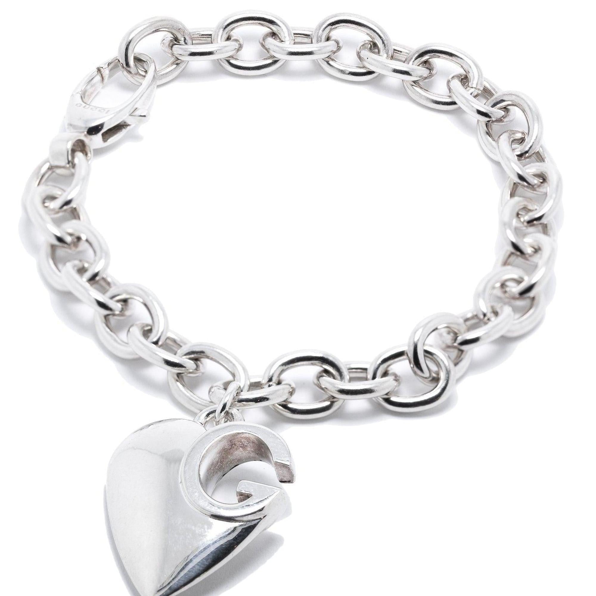 Gucci Heart Charm Bracelet