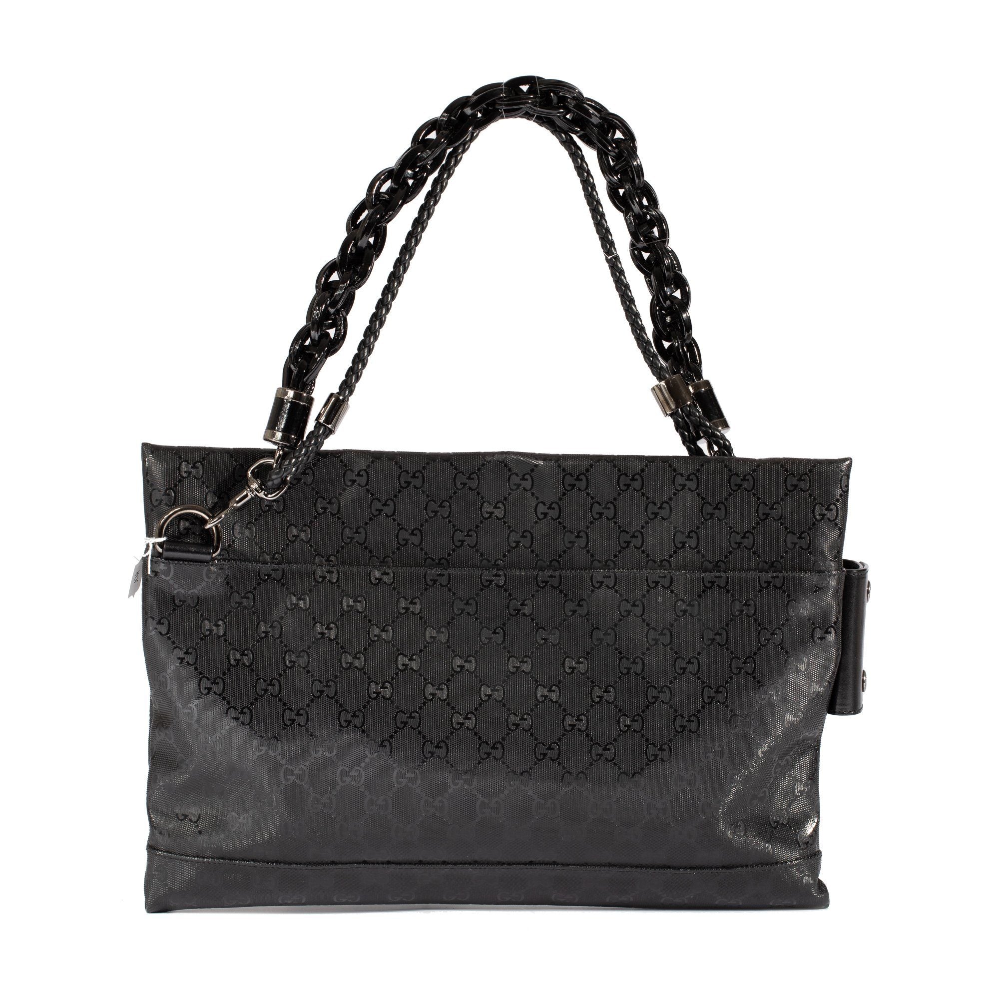 Gucci Imprime Studded Clutch Shoulder Bag