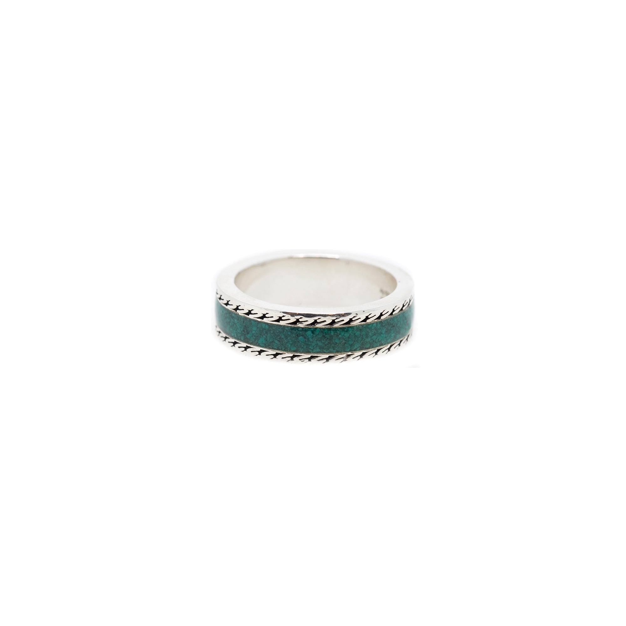 Gucci Interlocking G Ring with Turquoise Enamel w/ Box