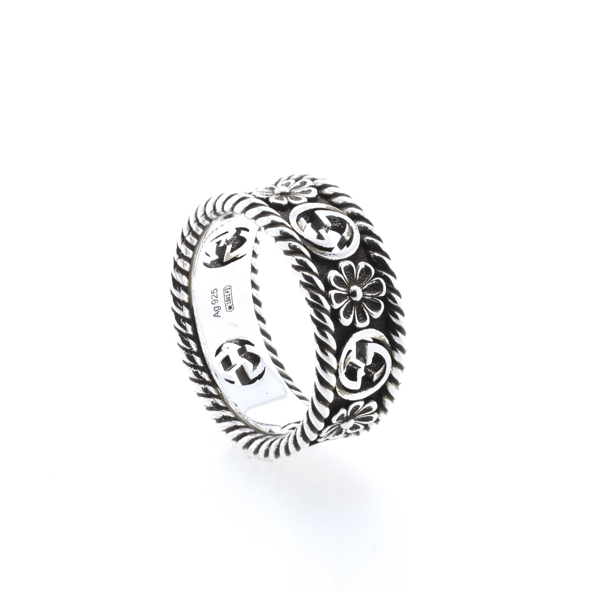 Gucci Interlocking G Silver Ring