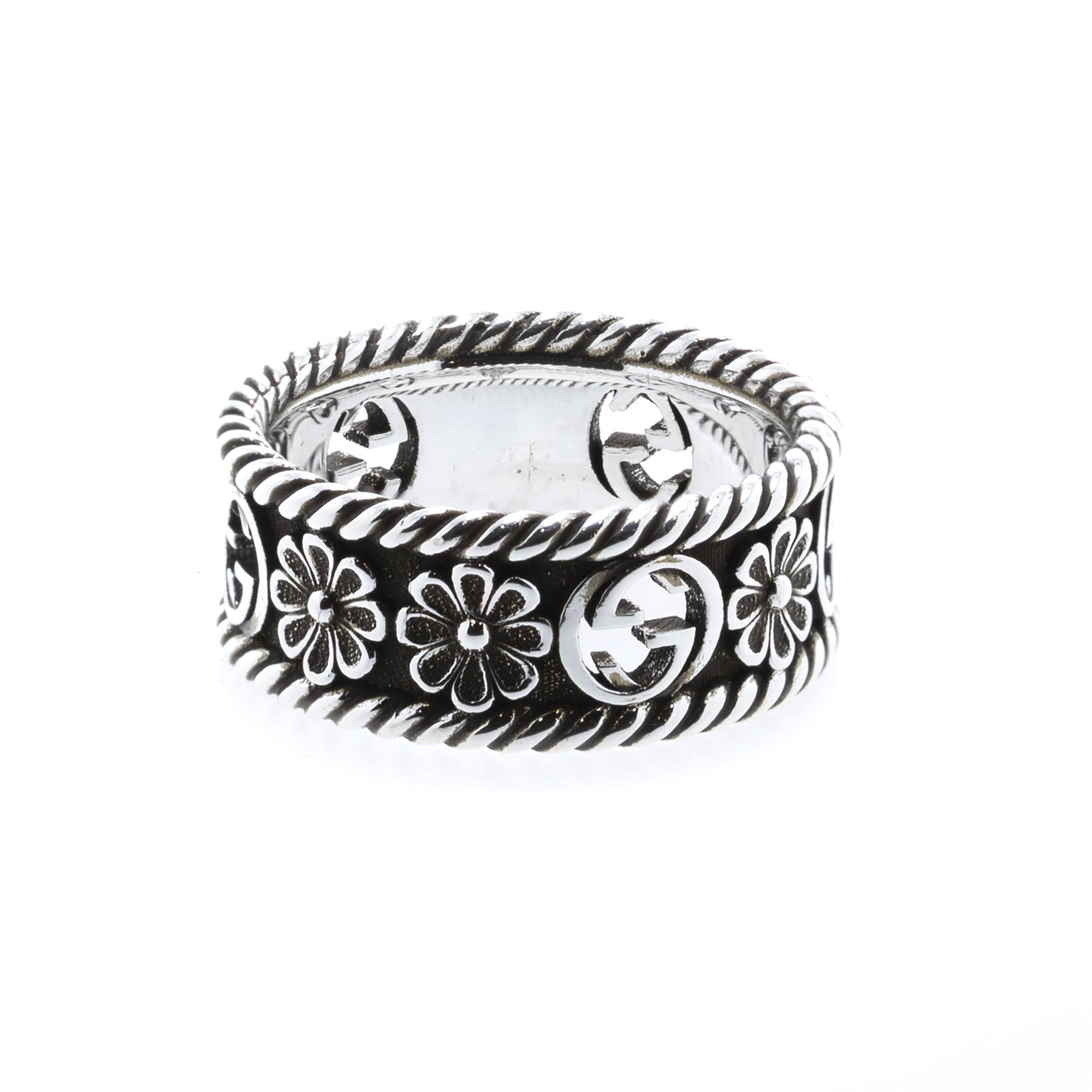 Gucci Interlocking G Silver Ring