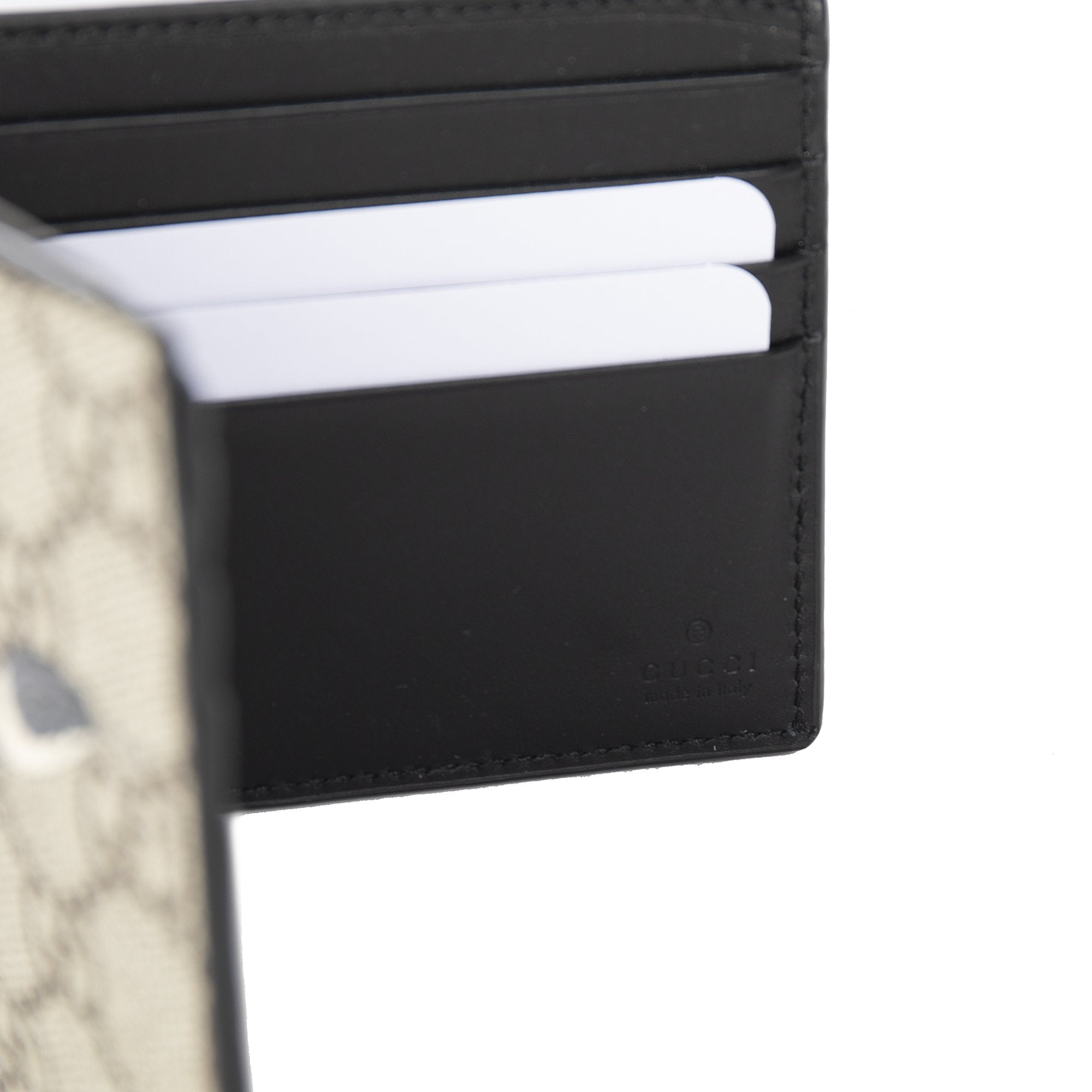 Gucci Kingsnake Print GG Supreme Bifold Wallet w/ Box