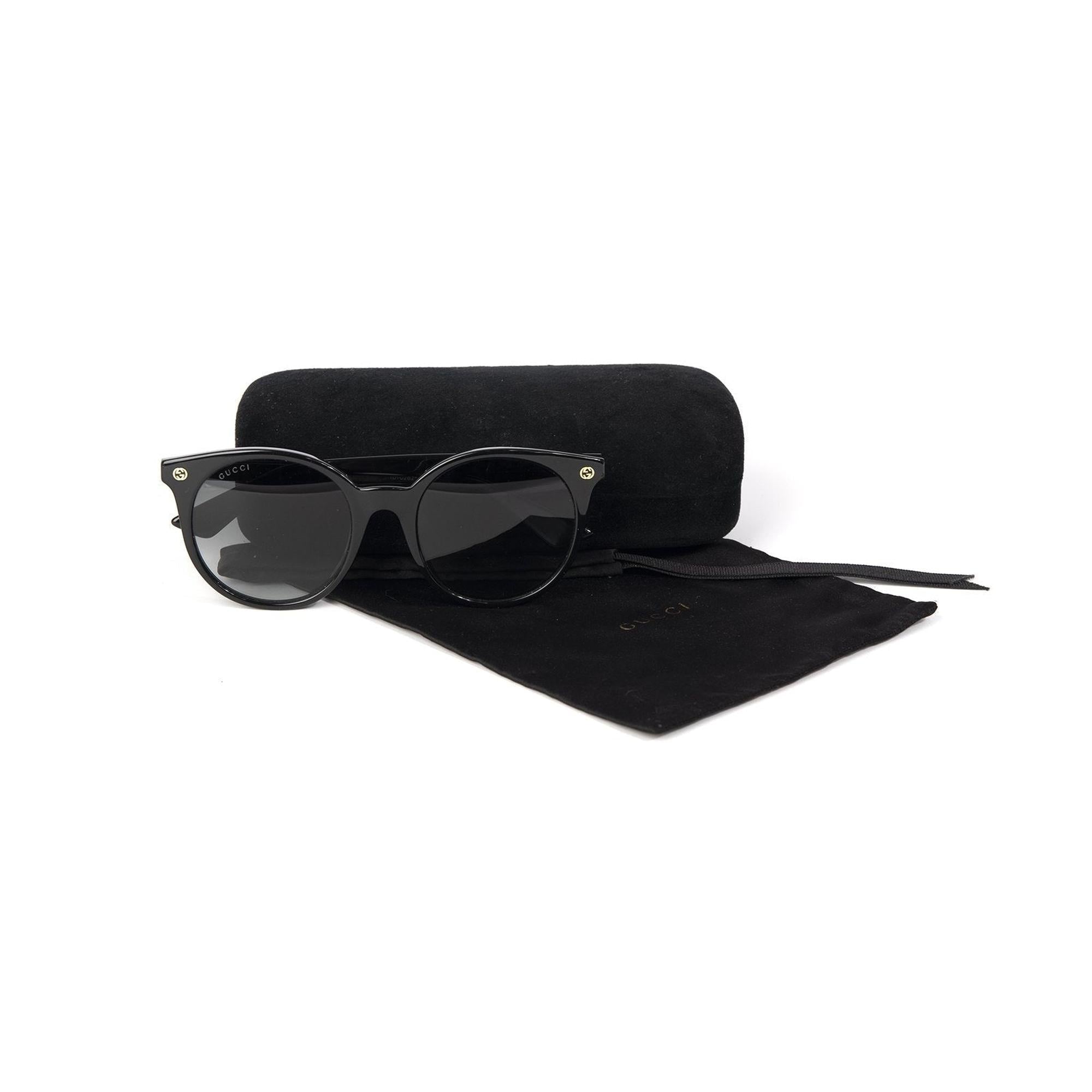 Gucci Ladies Round Sunglasses w/ Case
