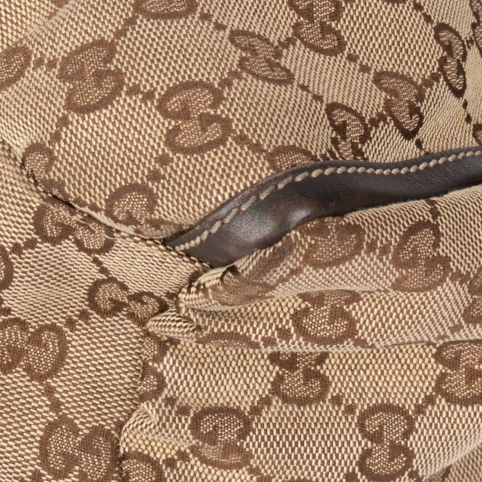 Gucci Large GG Canvas D-Ring Hobo