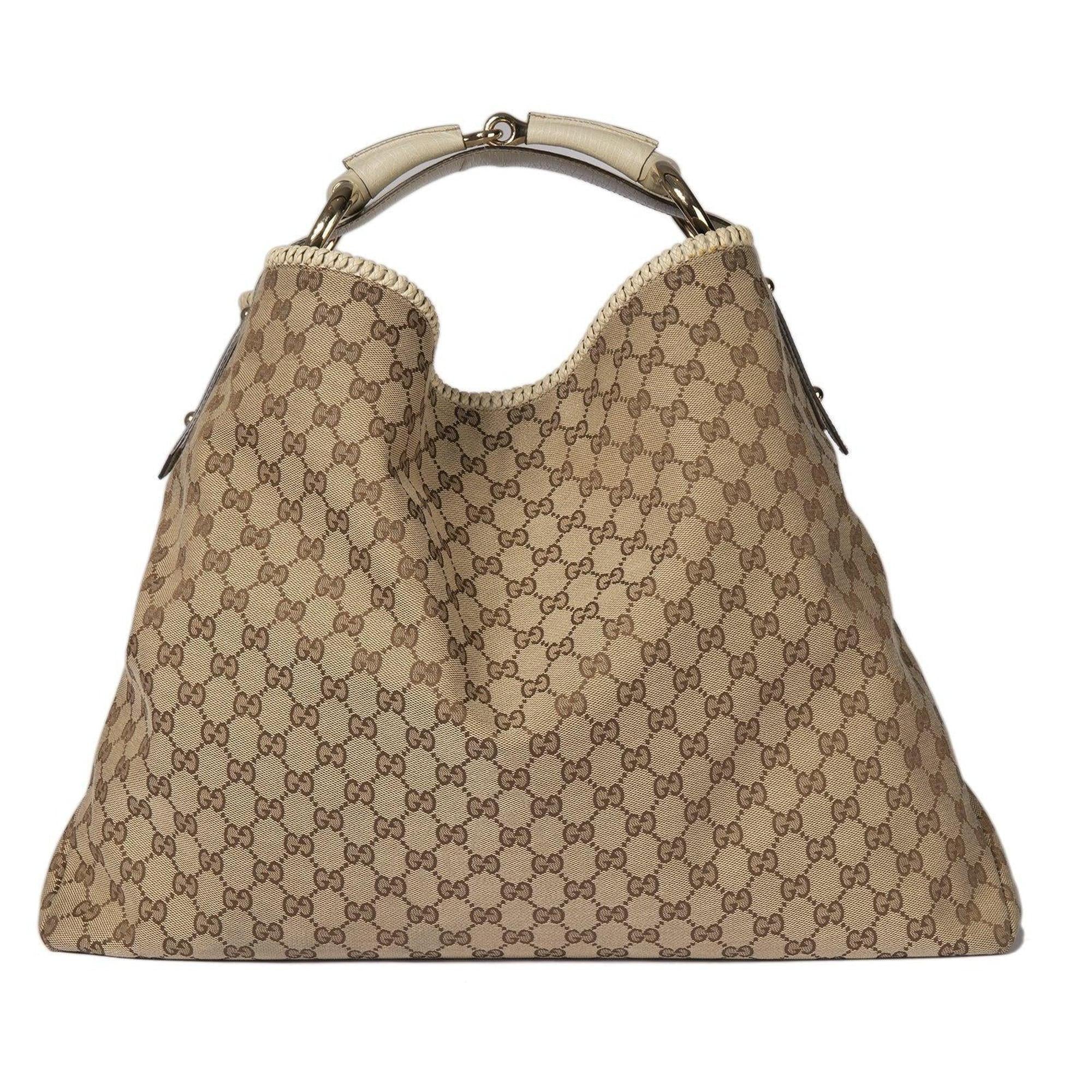 Gucci Large GG Canvas Horsebit Hobo