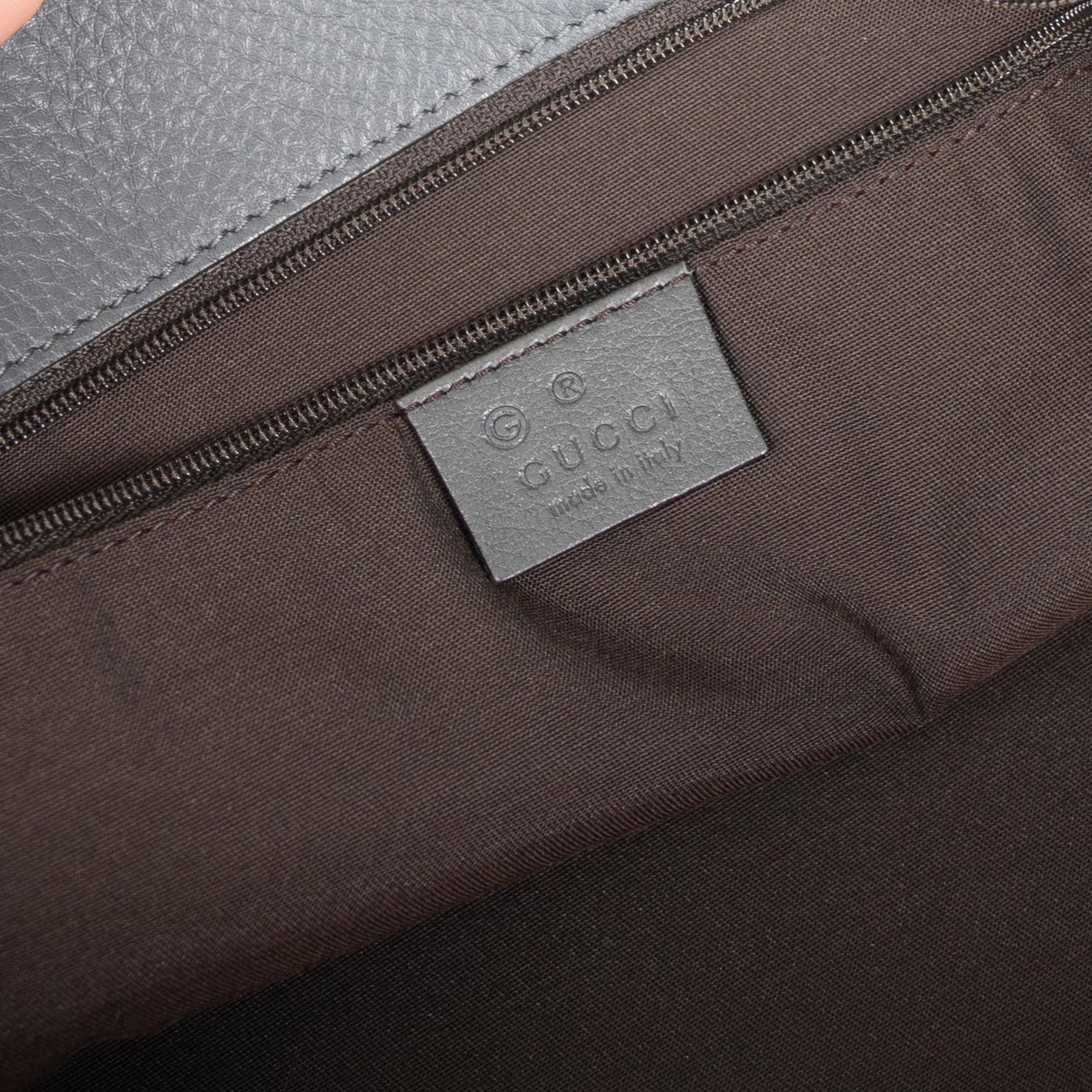 Gucci Large Leather Gifford Braided Tote