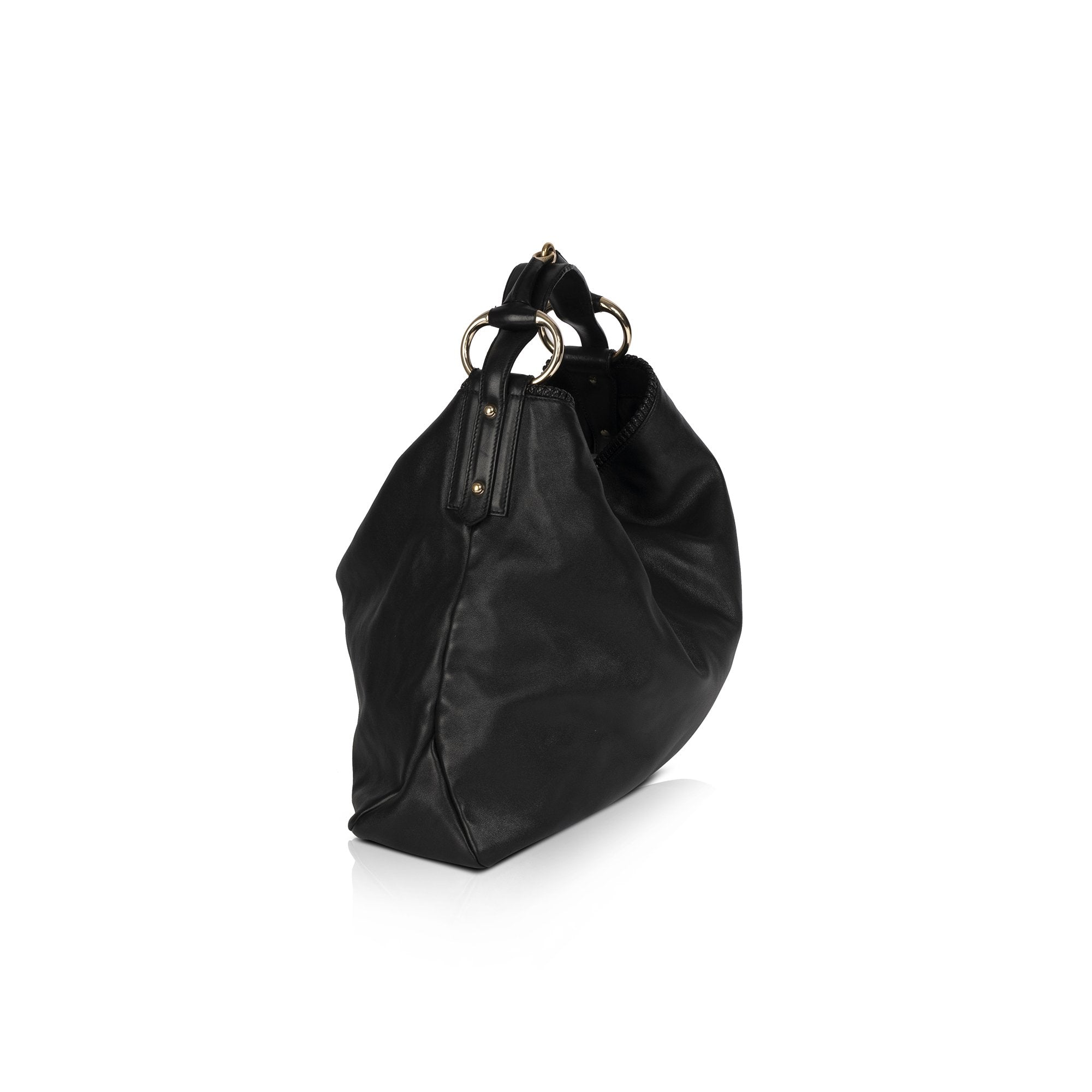 Gucci Large Leather Horsebit Hobo