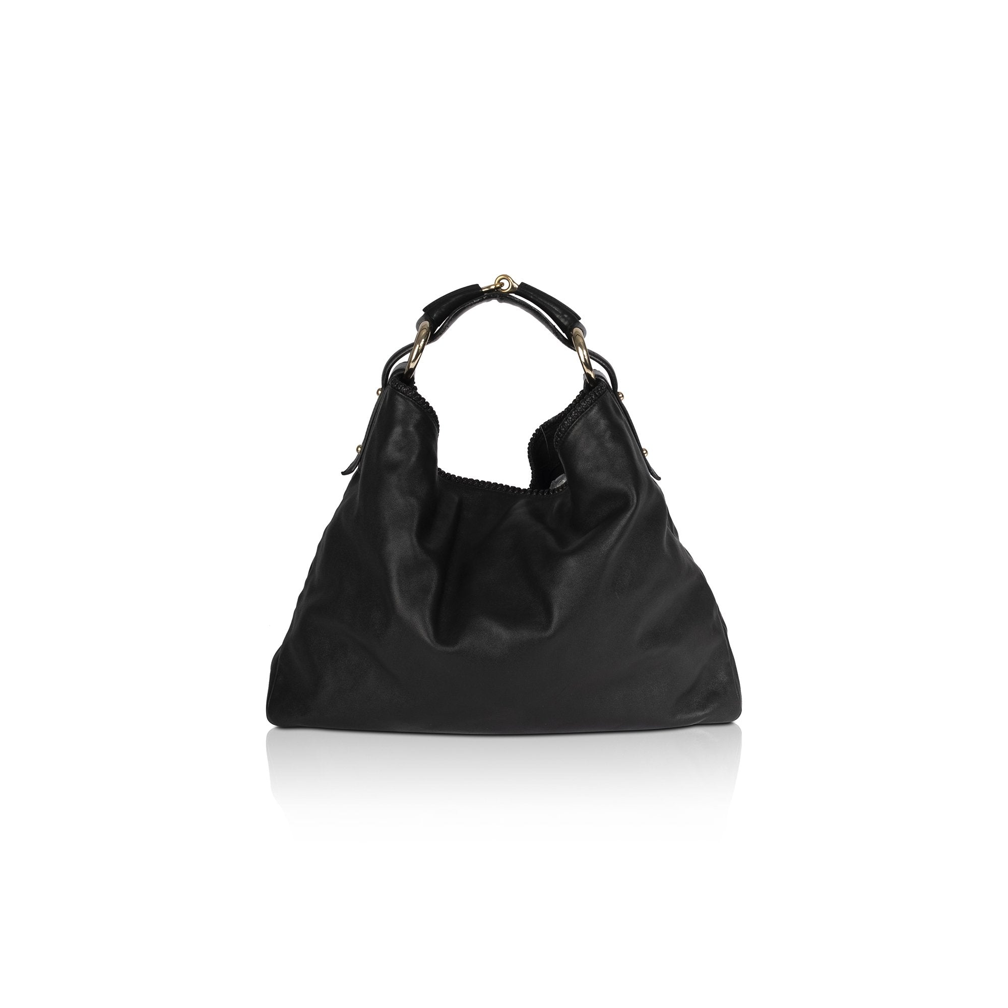 Gucci Large Leather Horsebit Hobo