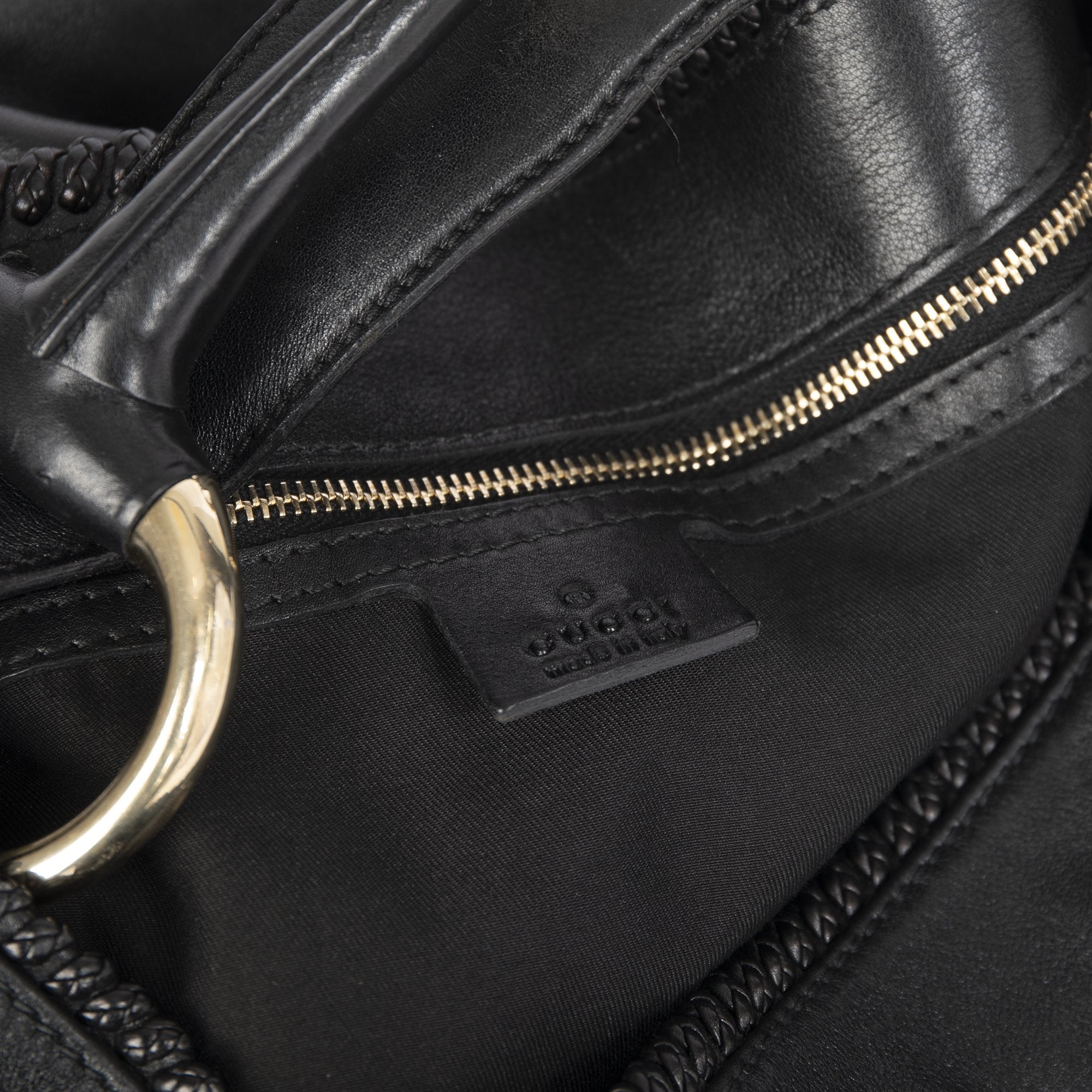 Gucci Large Leather Horsebit Hobo